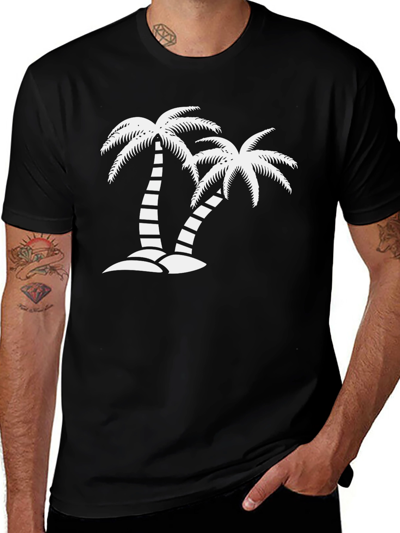 Tropical Palm Tree Graphic Tee