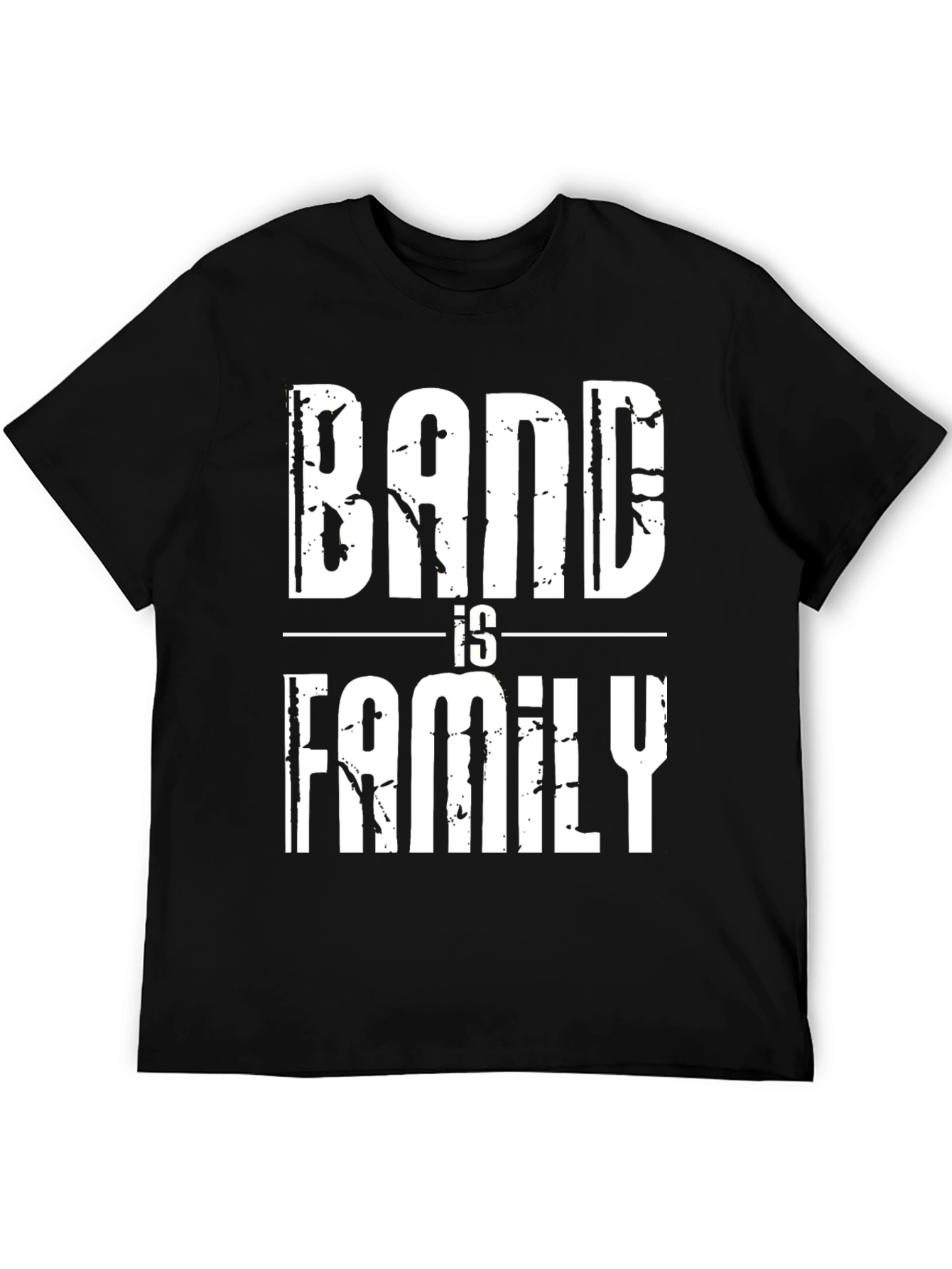 Band is Family Graphic Tee - Black Cotton T-Shirt