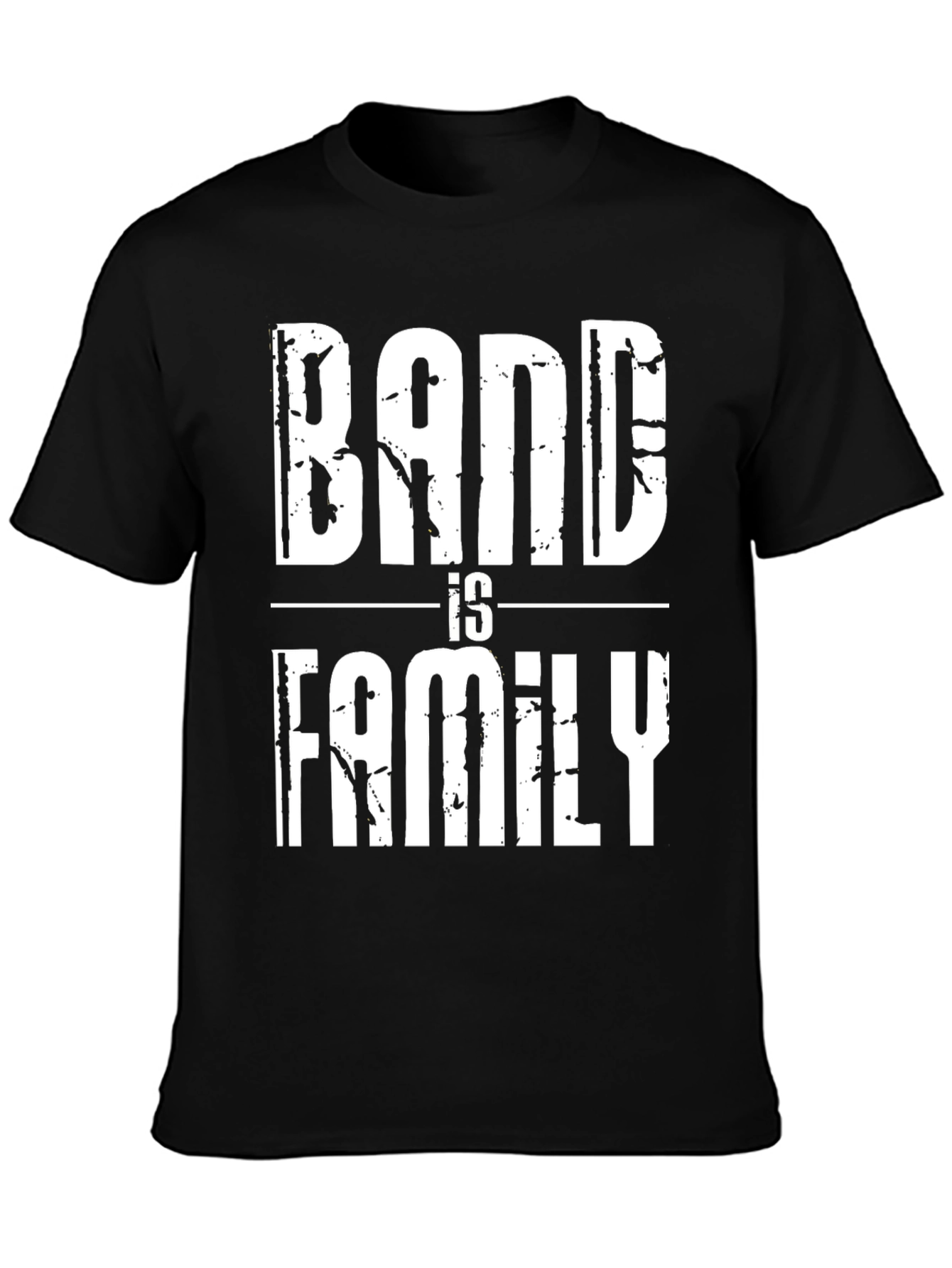 Band is Family Graphic Tee - Black Cotton T-Shirt