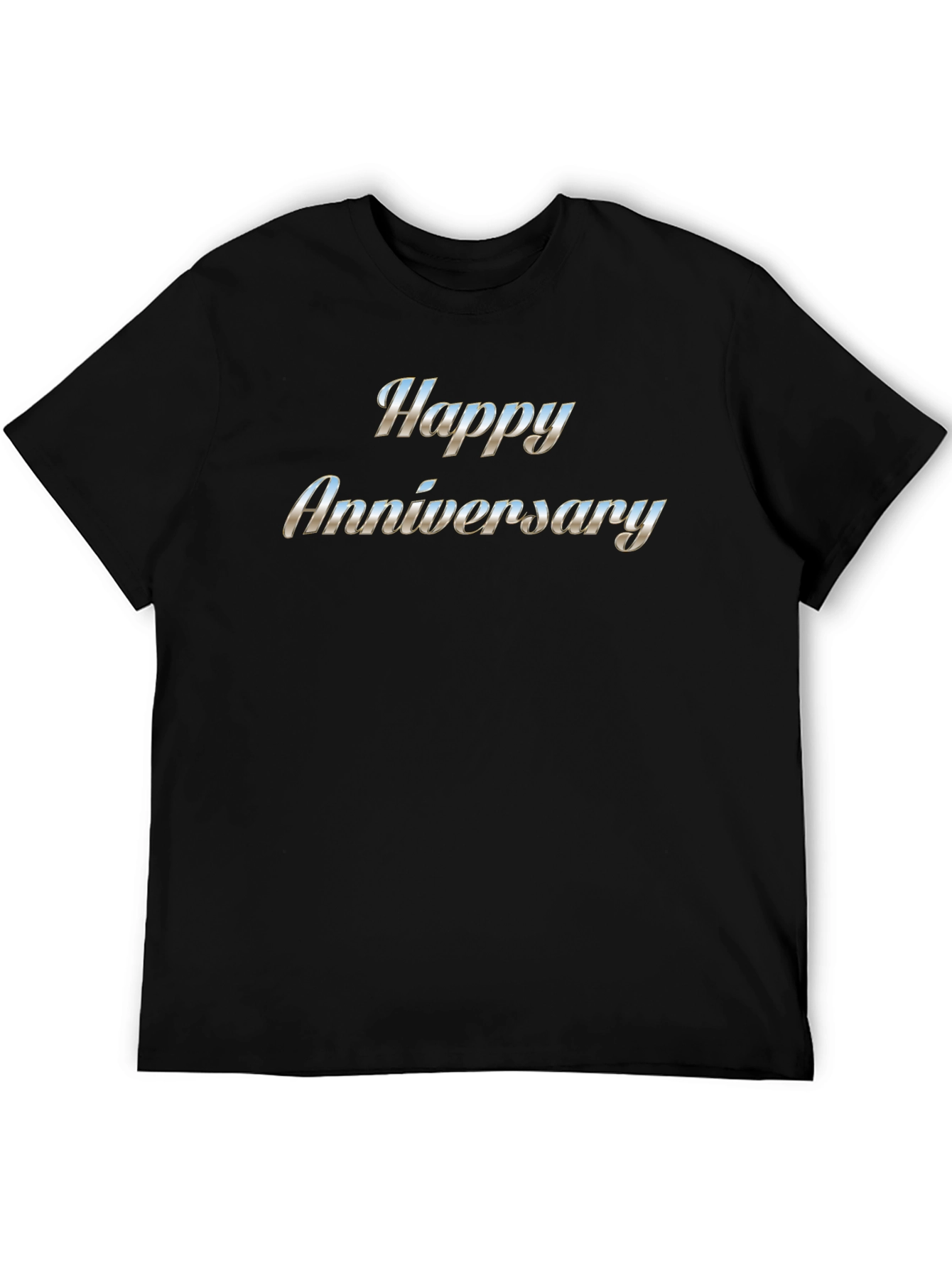 Happy Anniversary Black T-Shirt