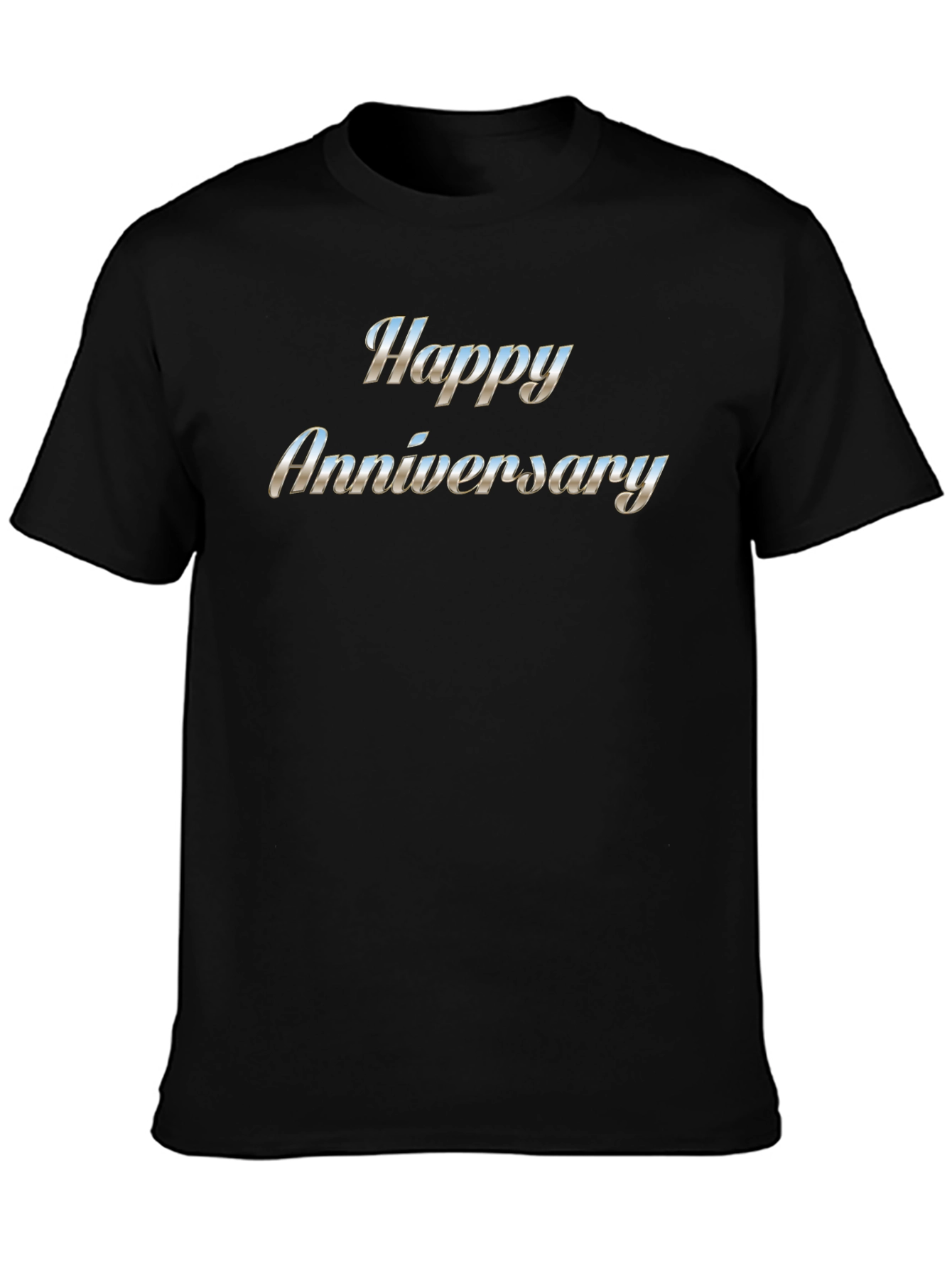 Happy Anniversary Black T-Shirt
