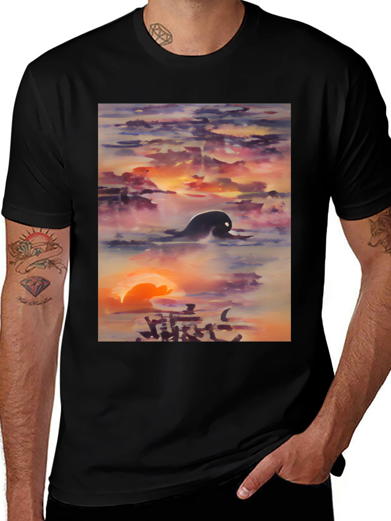 Sunset Silhouette Graphic Tee