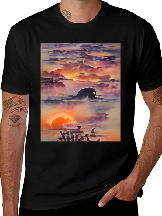 Sunset Silhouette Graphic Tee