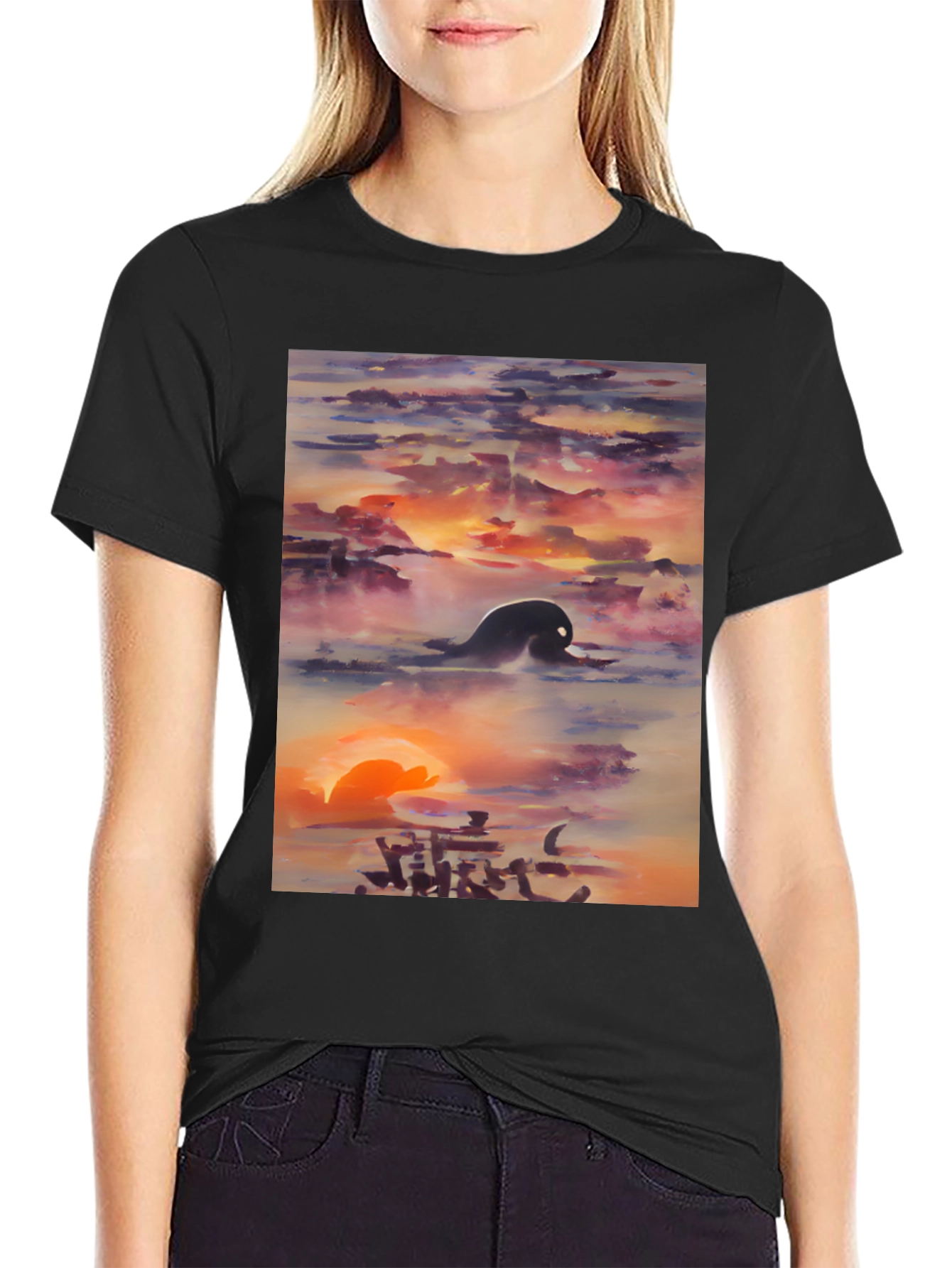 Sunset Silhouette Graphic Tee