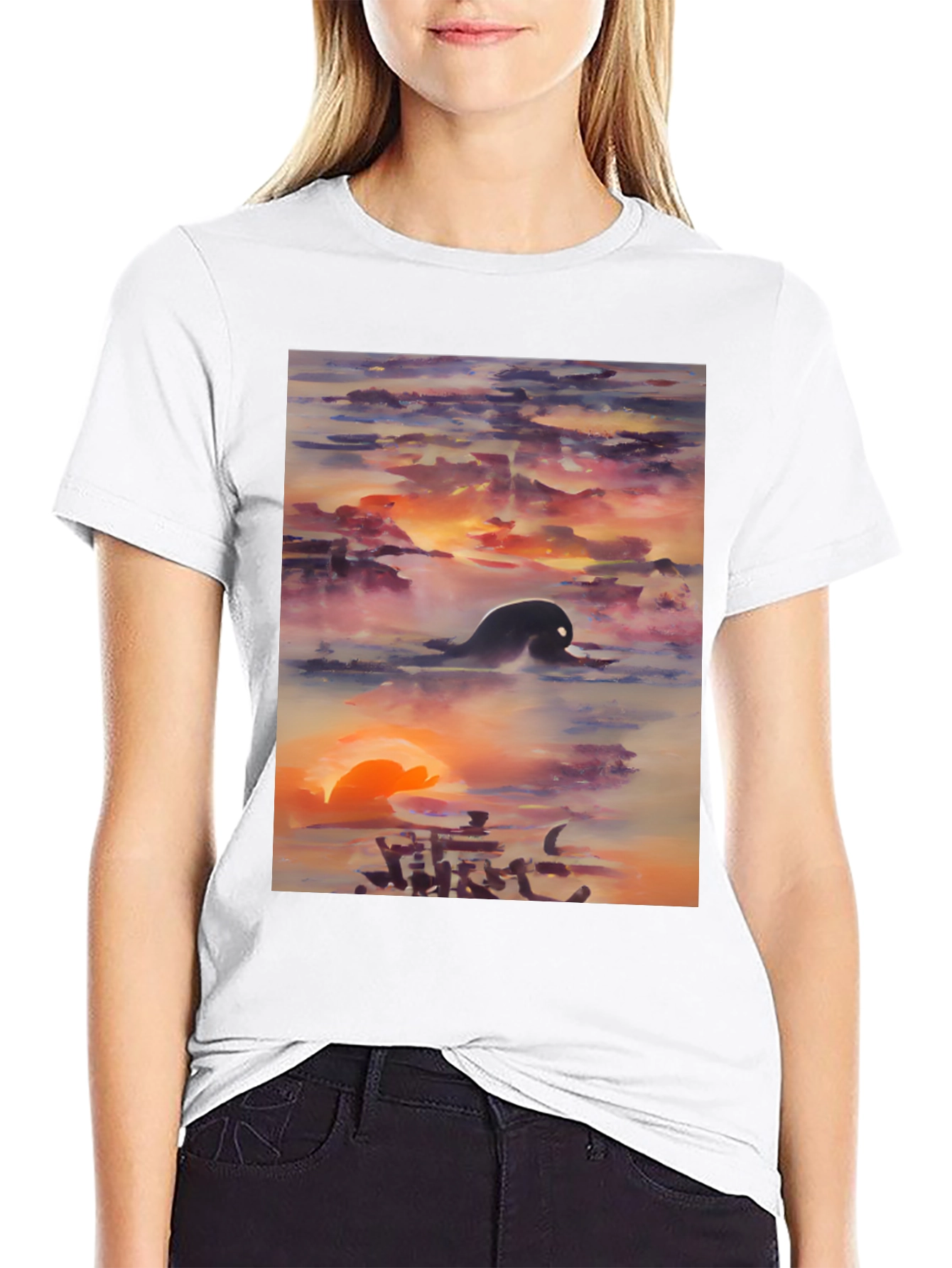 Sunset Silhouette Graphic Tee