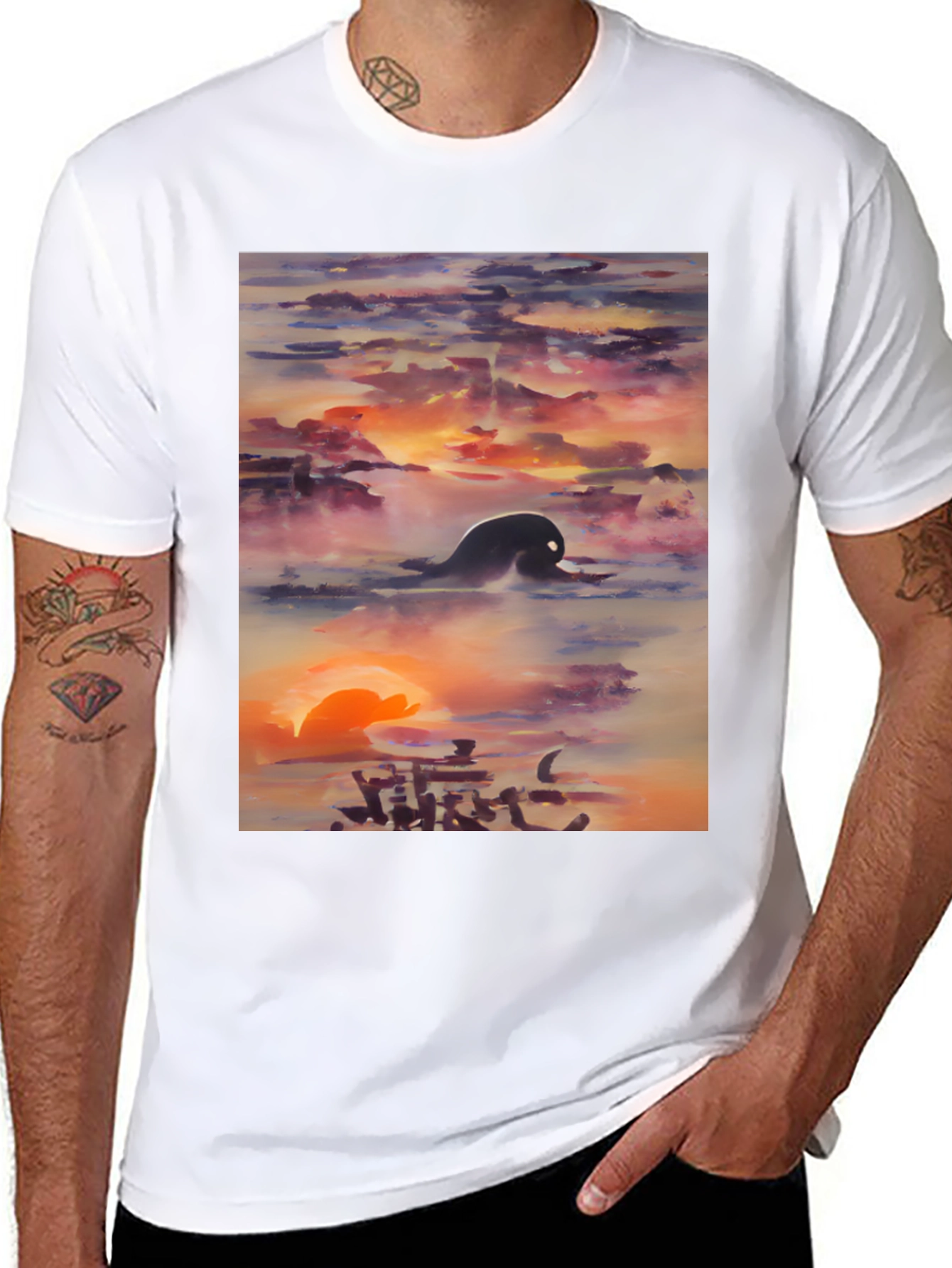 Sunset Silhouette Graphic Tee