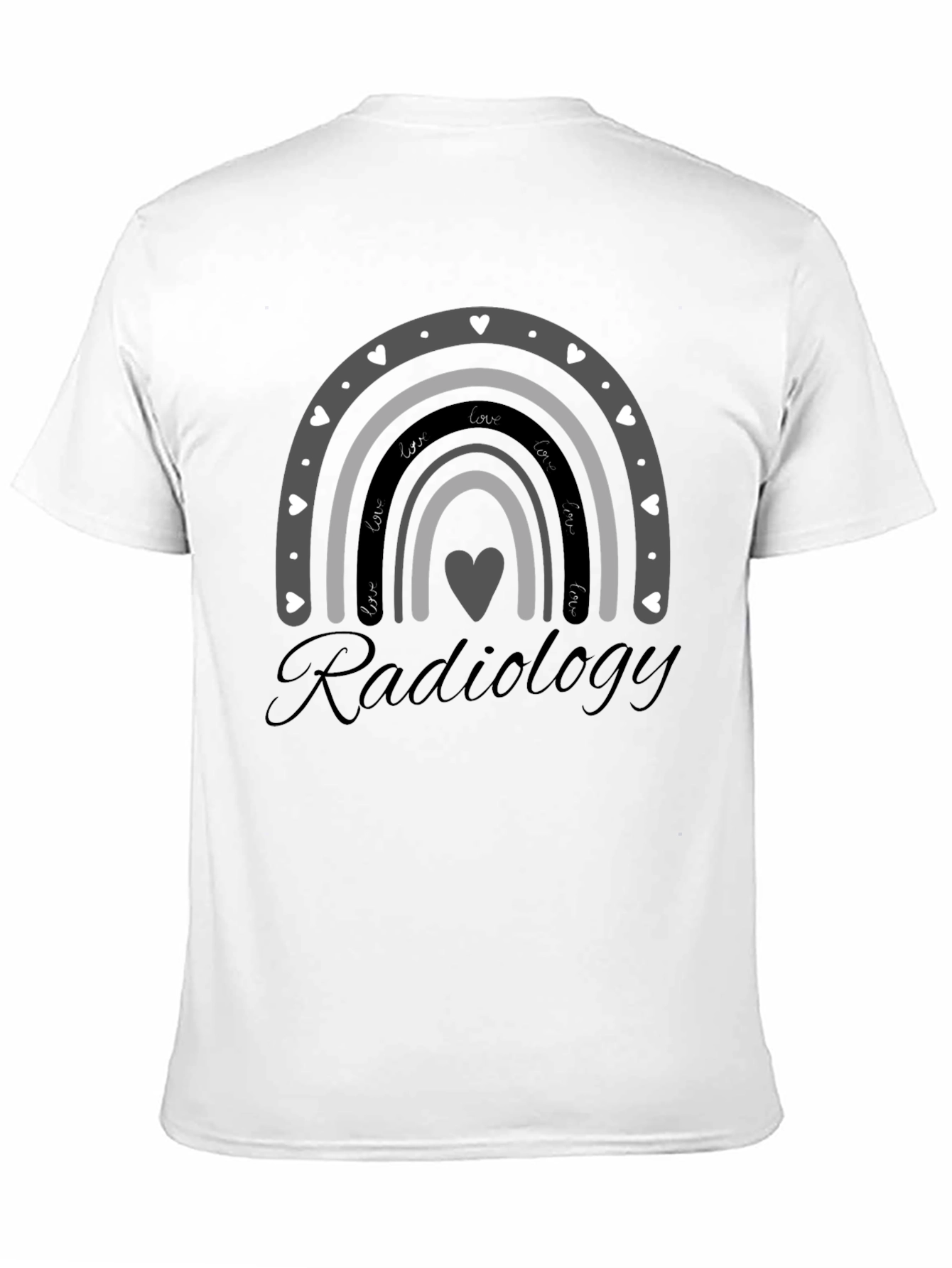Radiology Love Rainbow Graphic T-Shirt