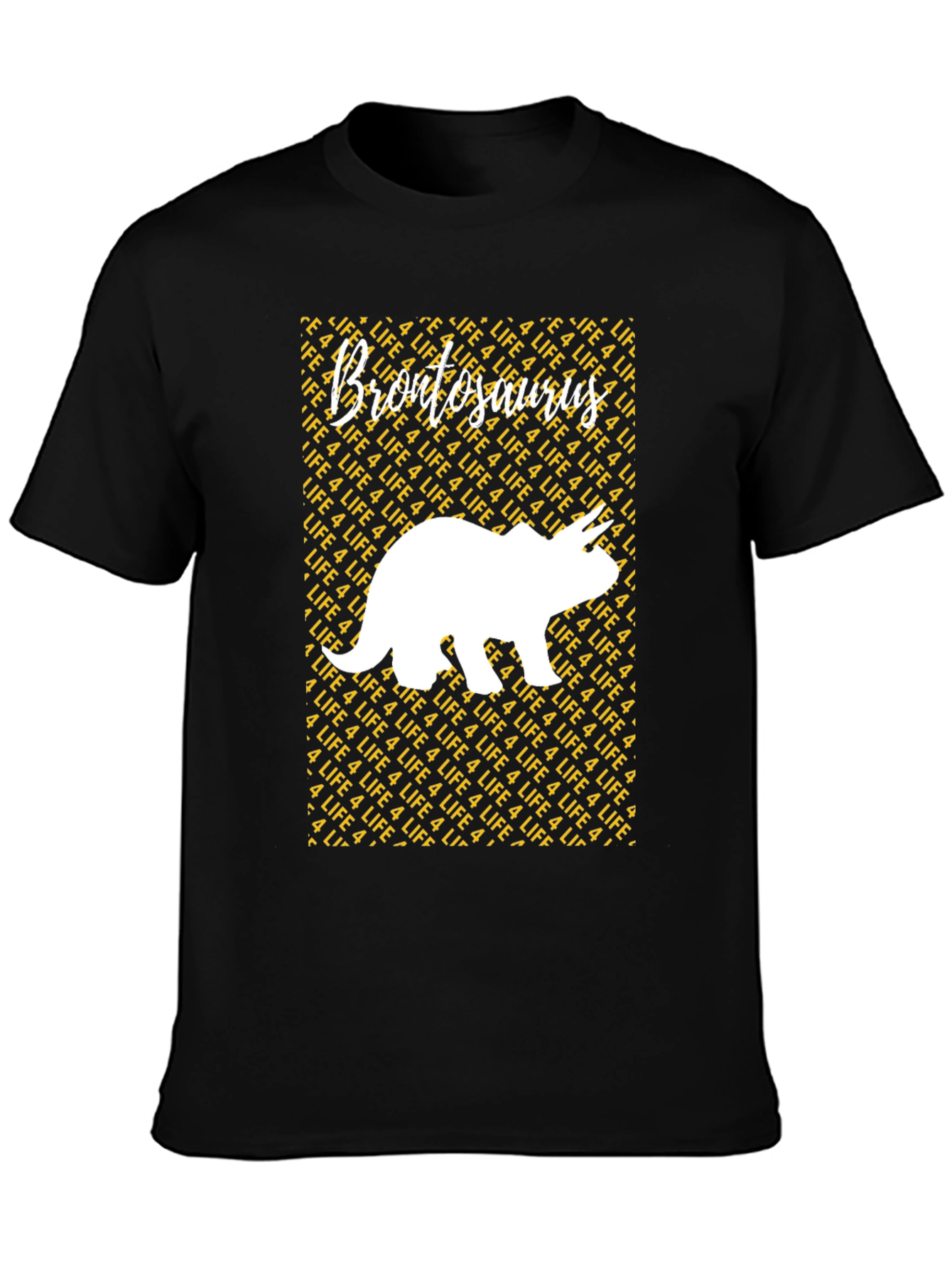 Brontosaurus 4 Life Graphic Tee - Black