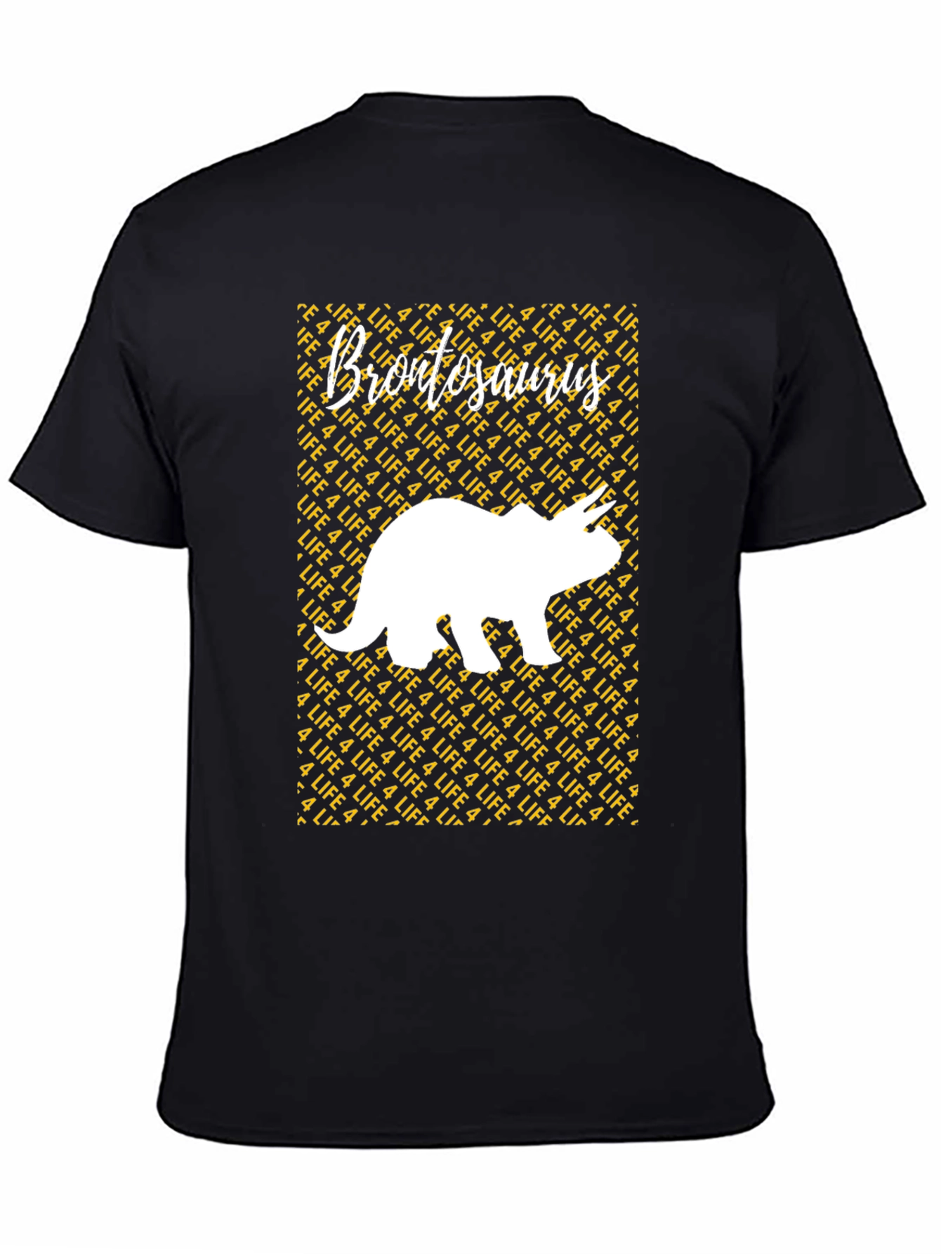 Brontosaurus 4 Life Graphic Tee - Black