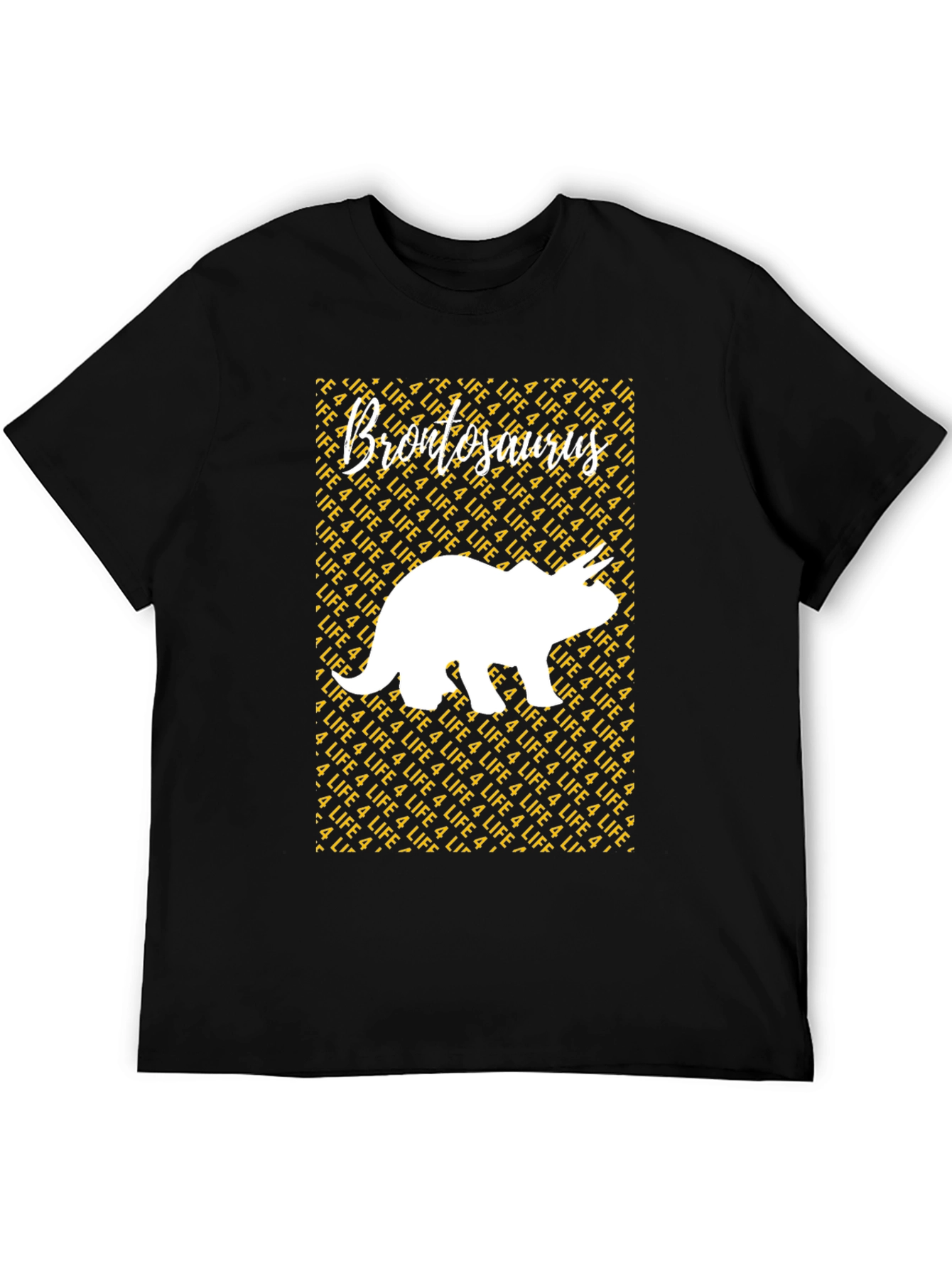 Brontosaurus 4 Life Graphic Tee - Black