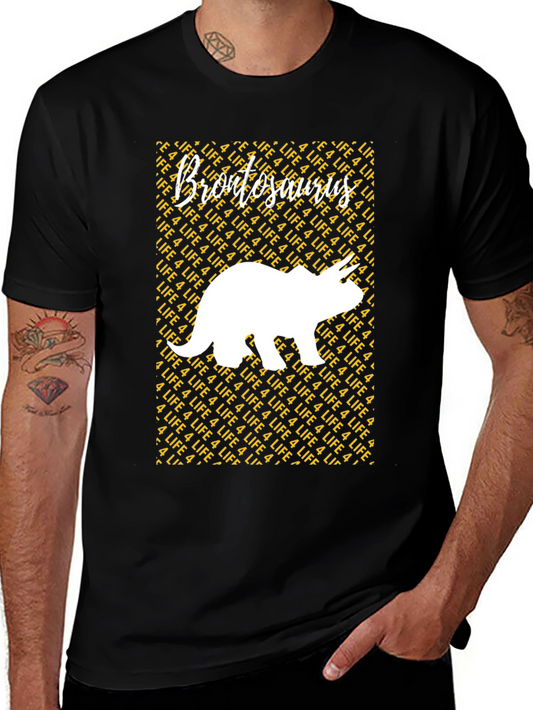 Brontosaurus 4 Life Graphic Tee - Black