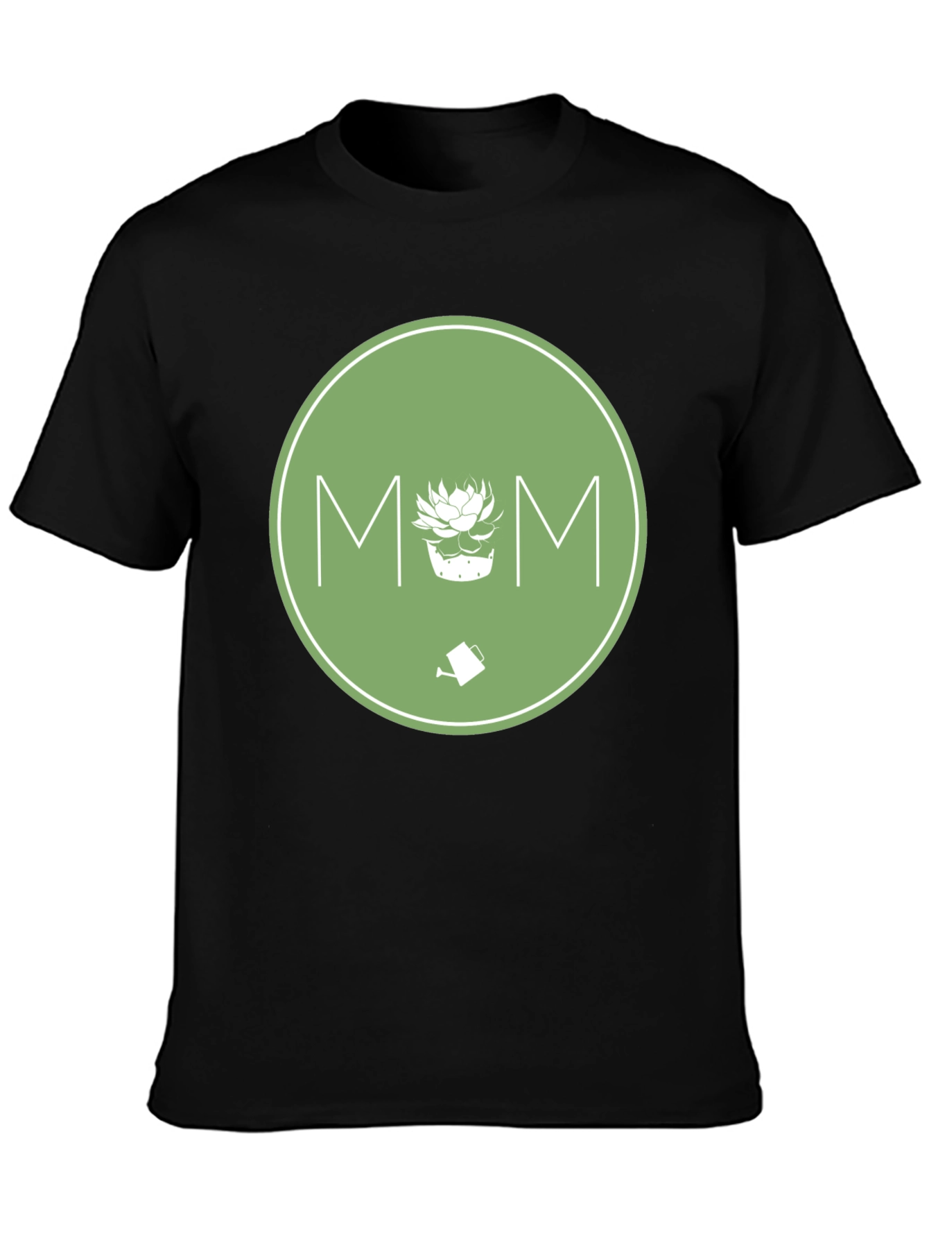 Gardening Mom T-Shirt - Green Circle Design