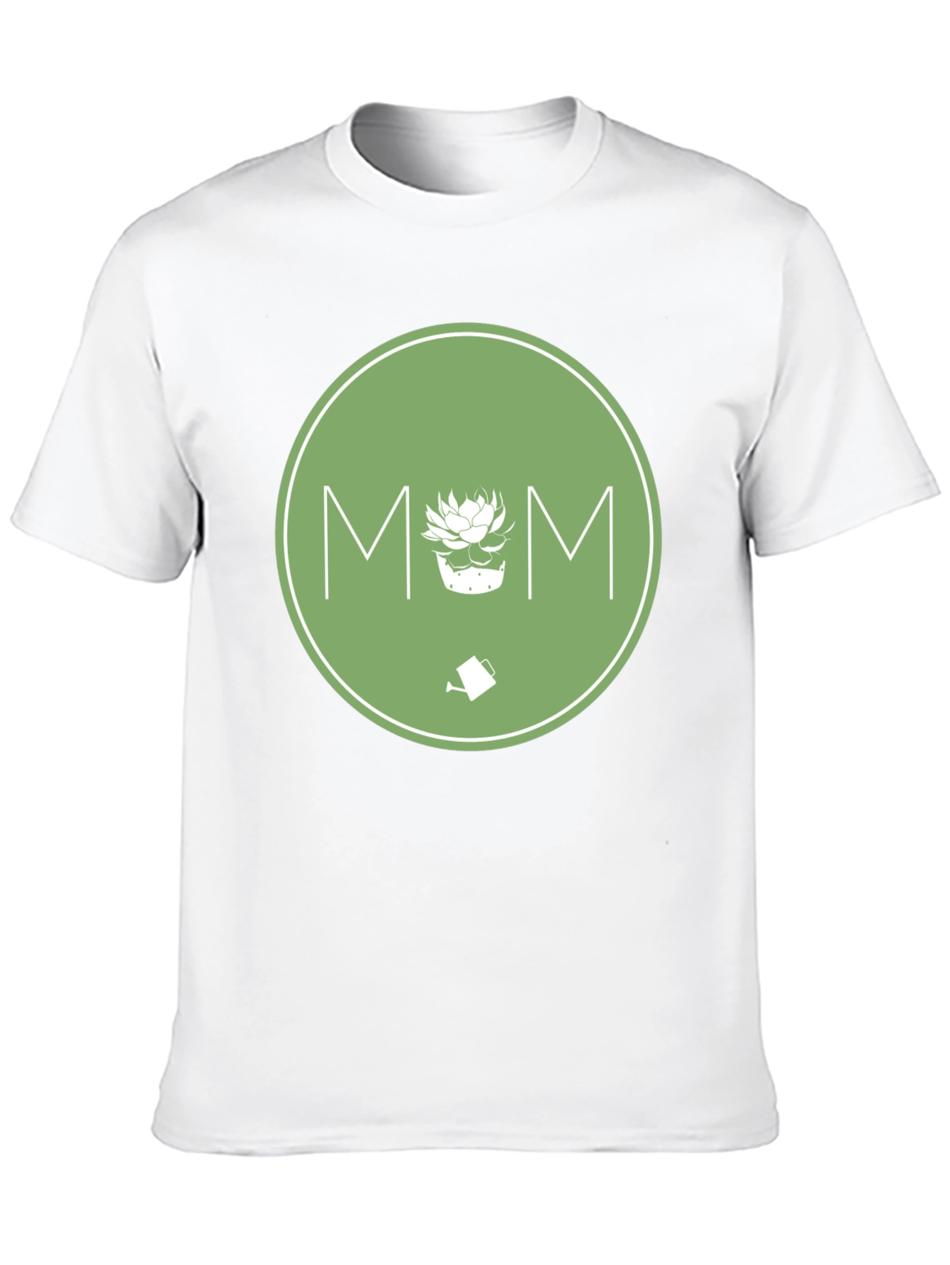 Gardening Mom T-Shirt - Green Circle Design