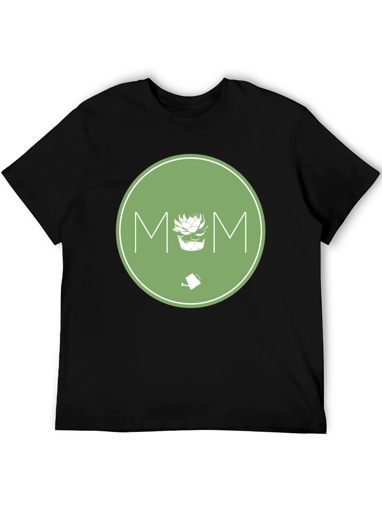 Gardening Mom T-Shirt - Green Circle Design