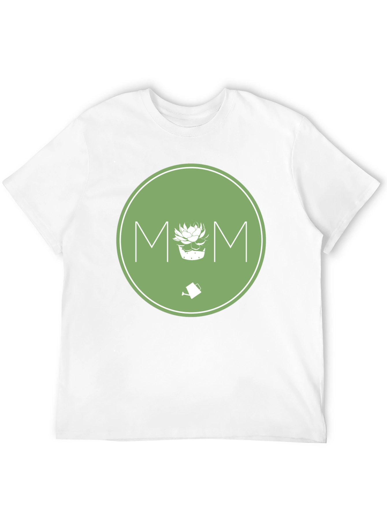 Gardening Mom T-Shirt - Green Circle Design