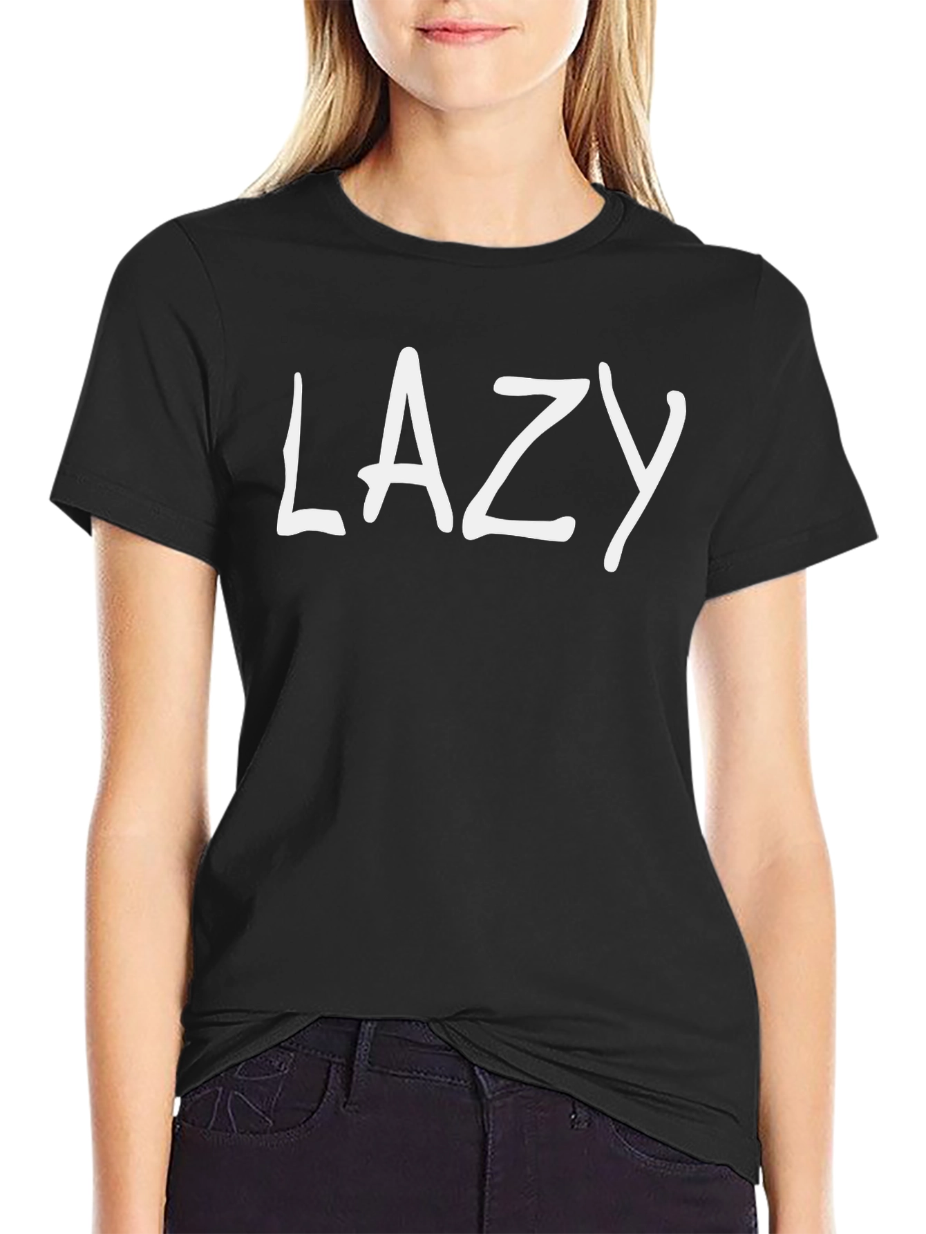 Lazy Graphic Tee - Comfortable Casual Wear