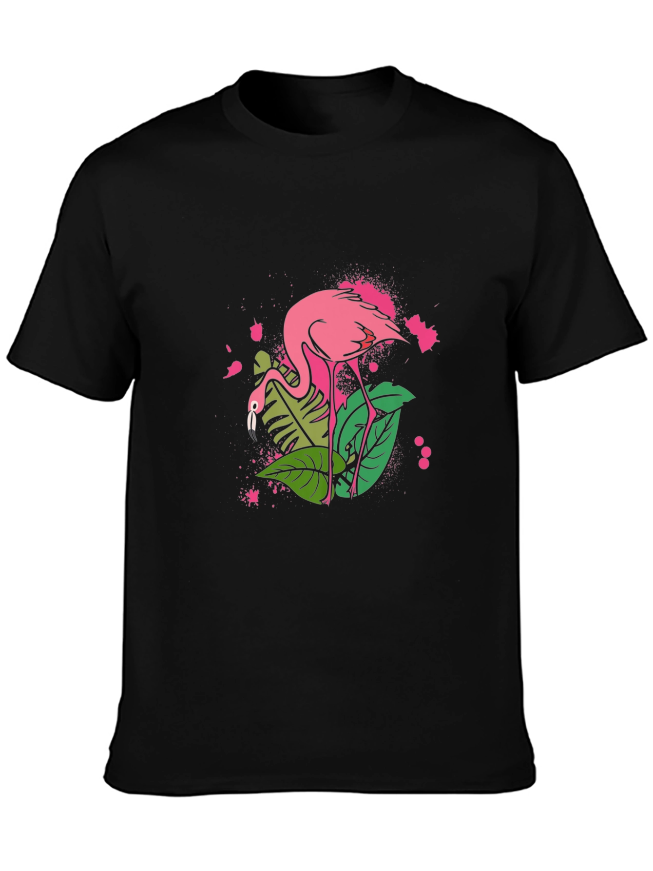 Tropical Flamingo Graphic T-Shirt