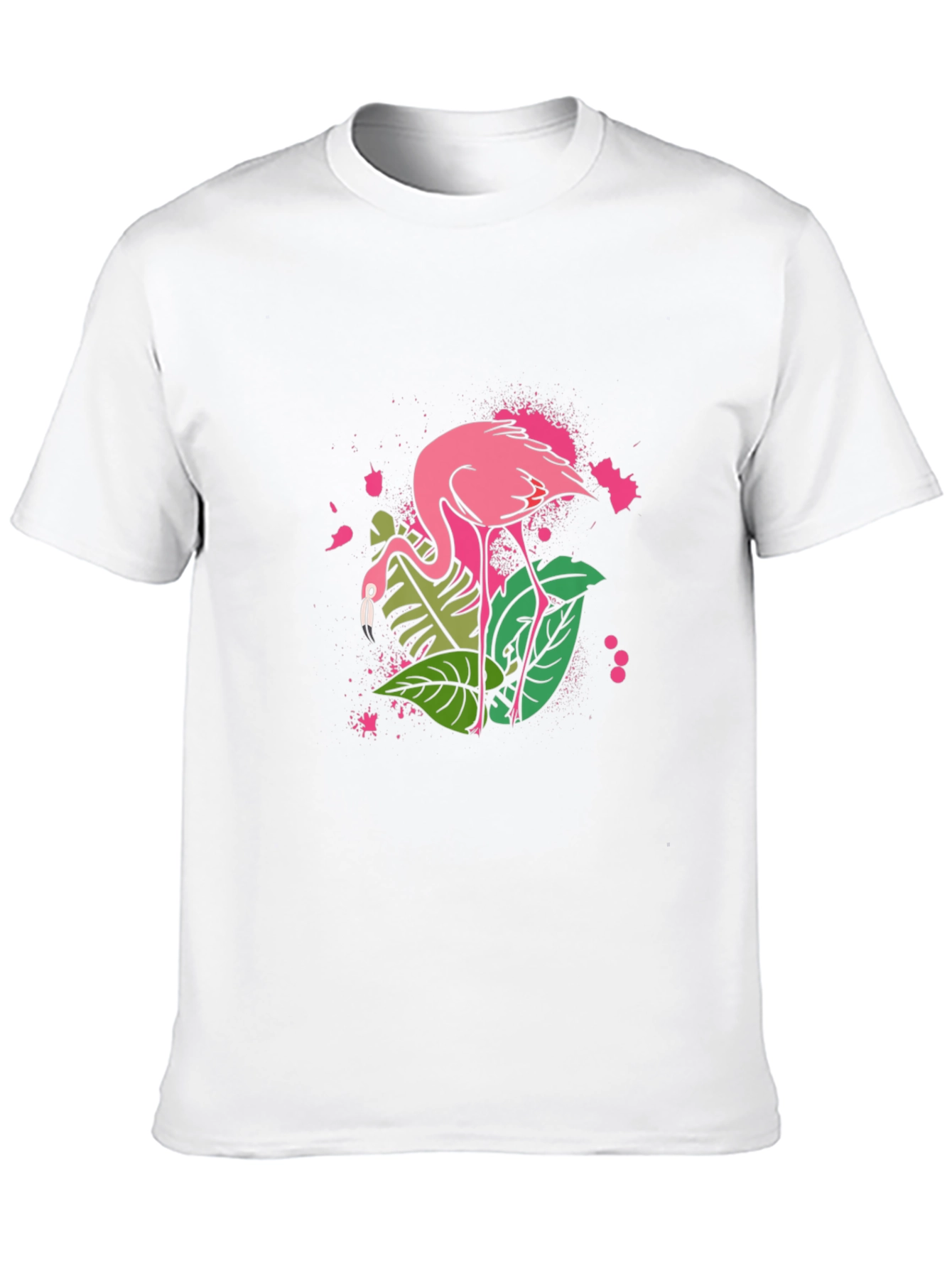 Tropical Flamingo Graphic T-Shirt
