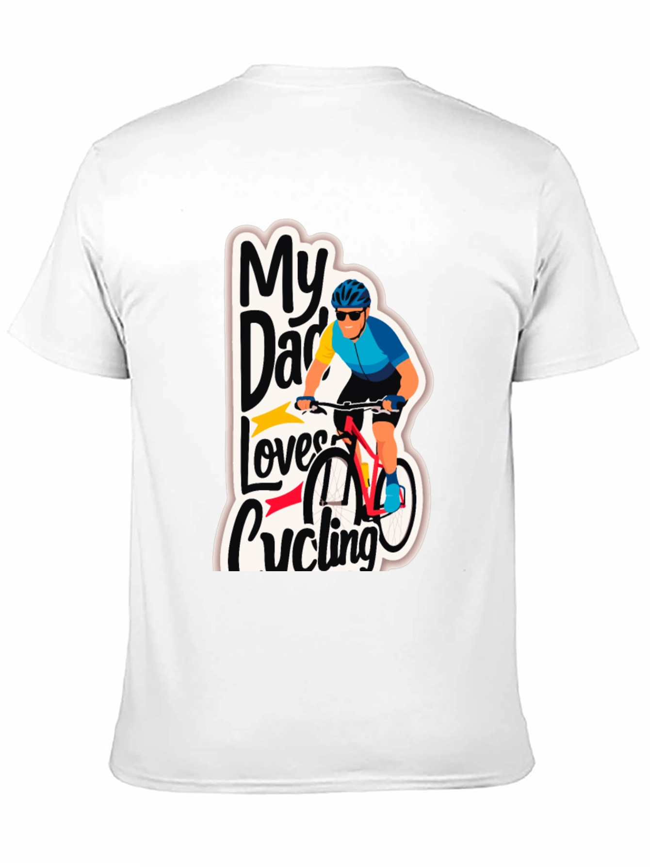 My Dad Loves Cycling Graphic T-Shirt