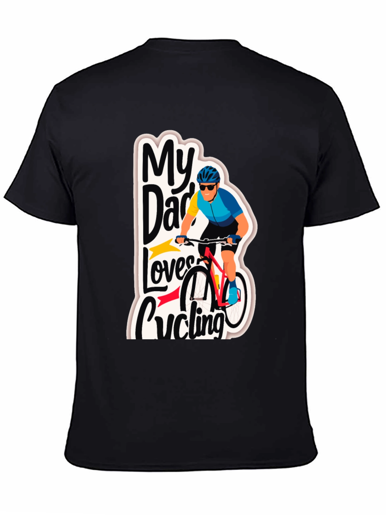 My Dad Loves Cycling Graphic T-Shirt