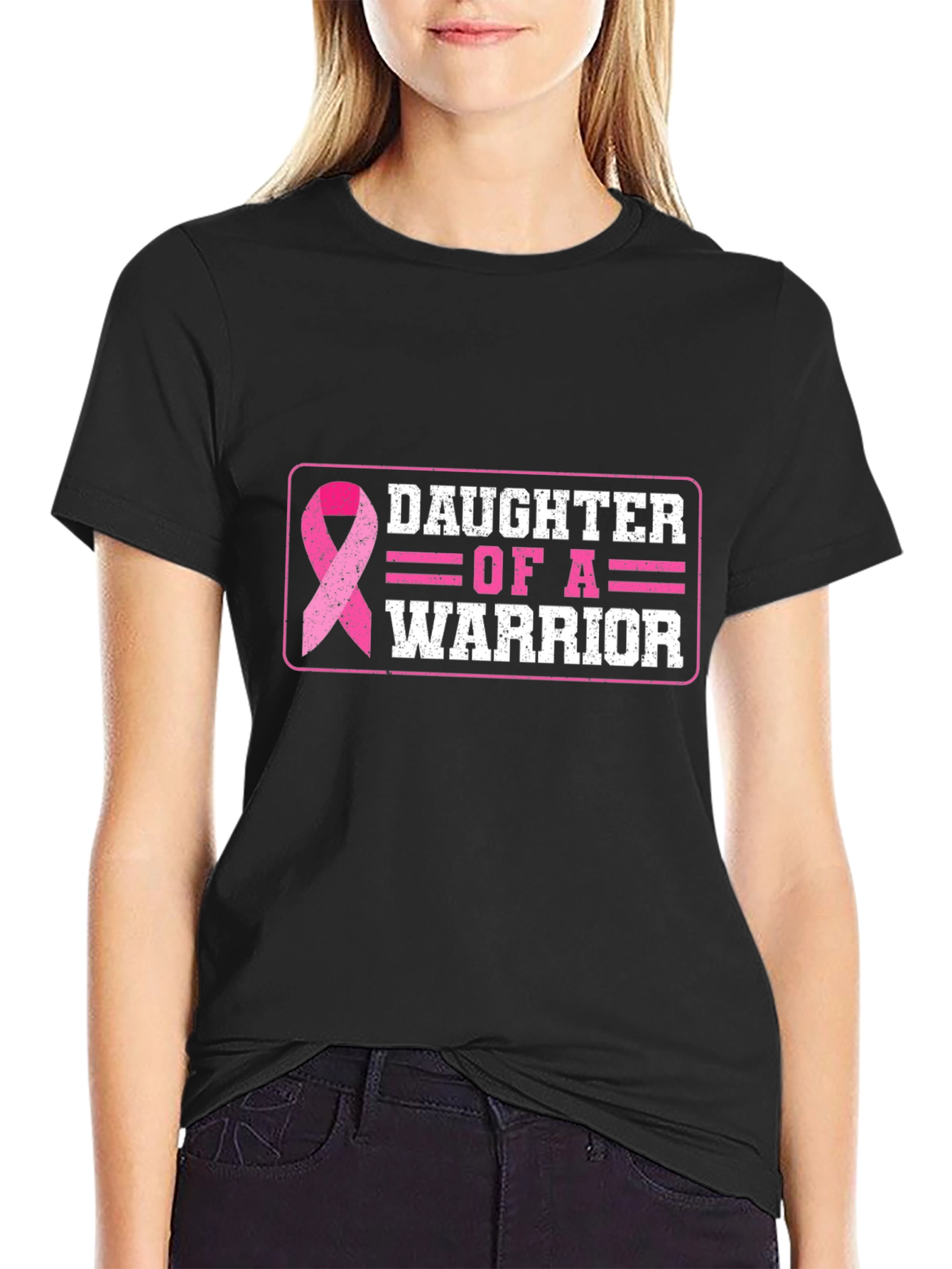 Daughter of a Warrior Breast Cancer Awareness T-Shirt