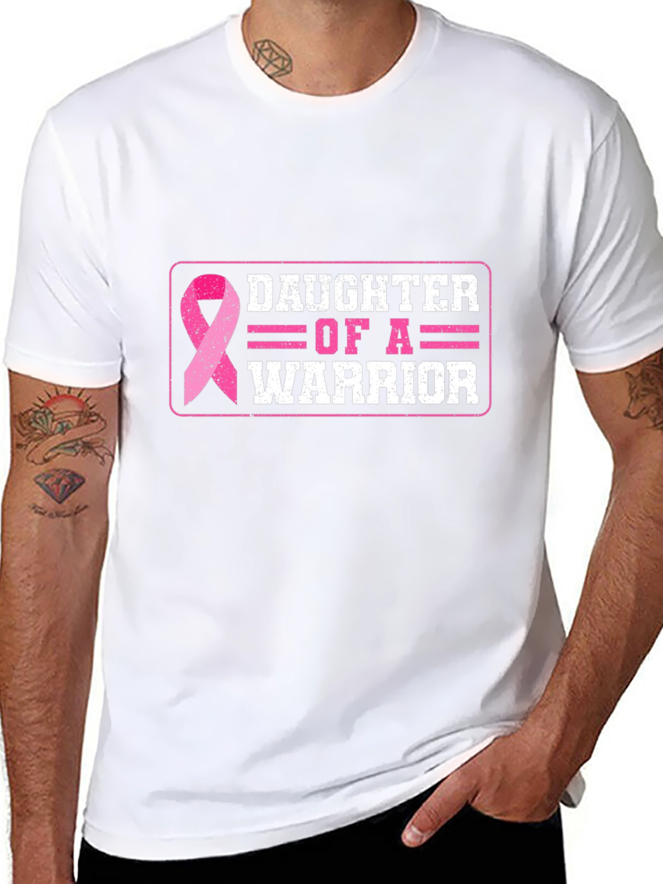 Daughter of a Warrior Breast Cancer Awareness T-Shirt