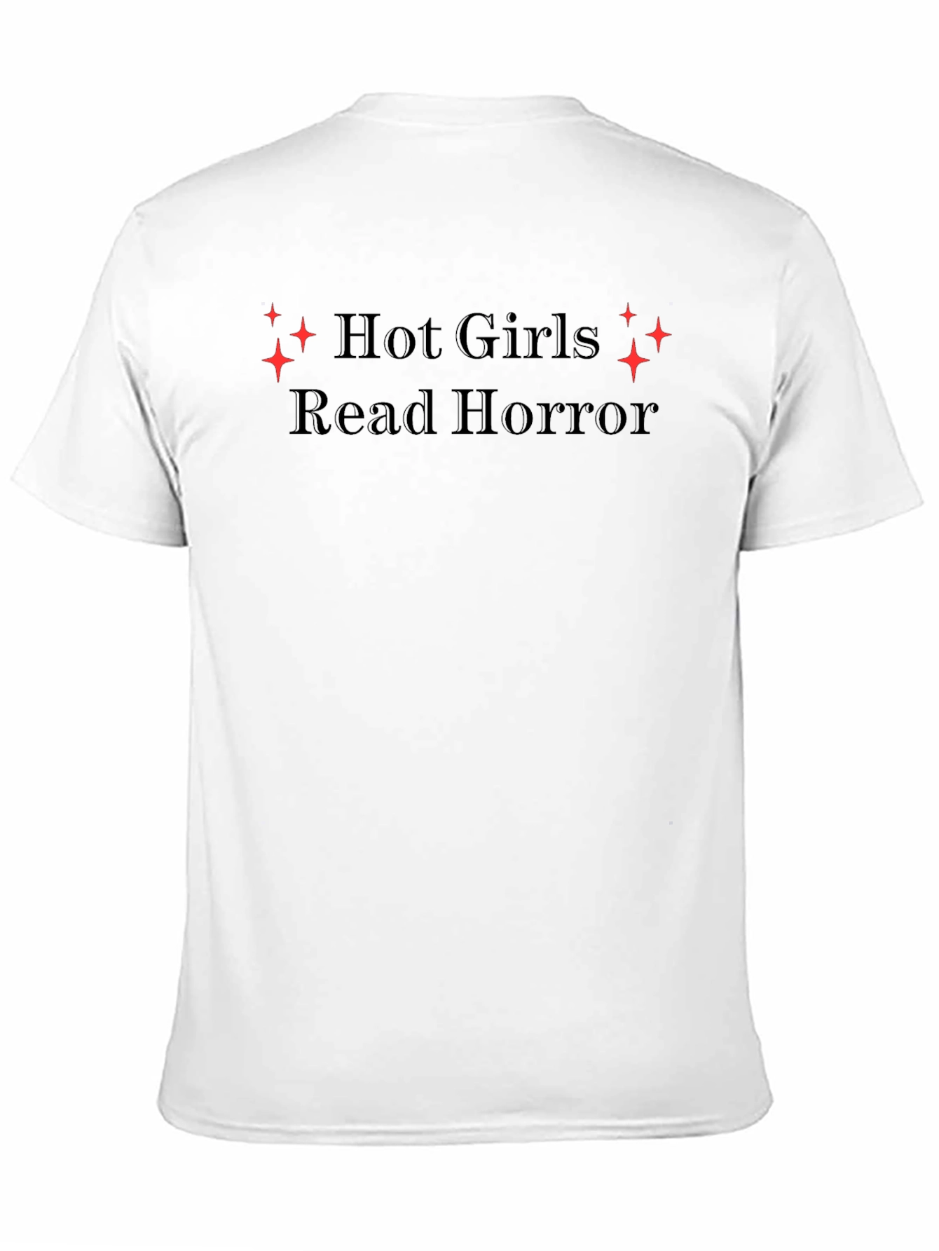 Hot Girls Read Horror Black Tee
