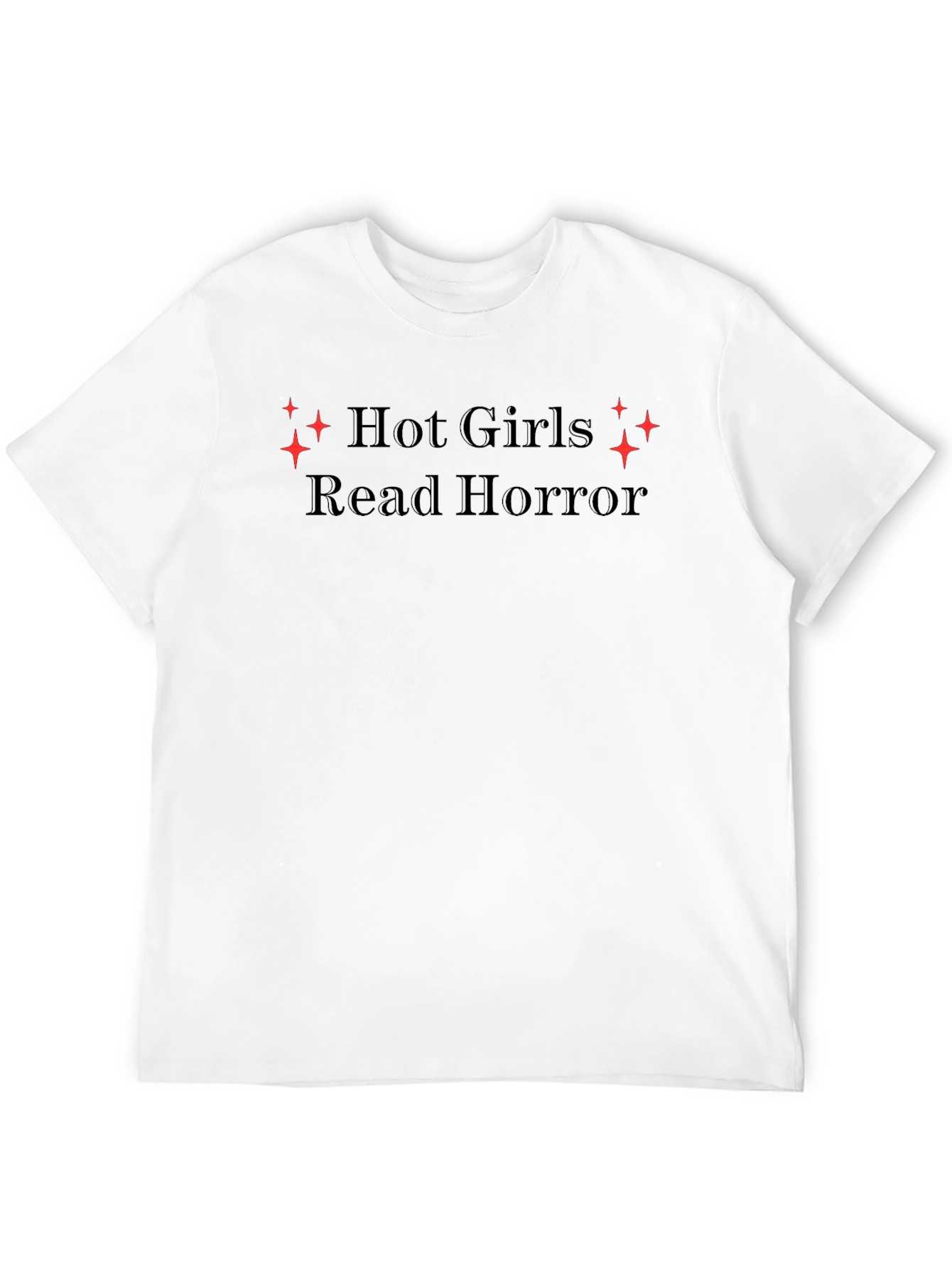 Hot Girls Read Horror Black Tee
