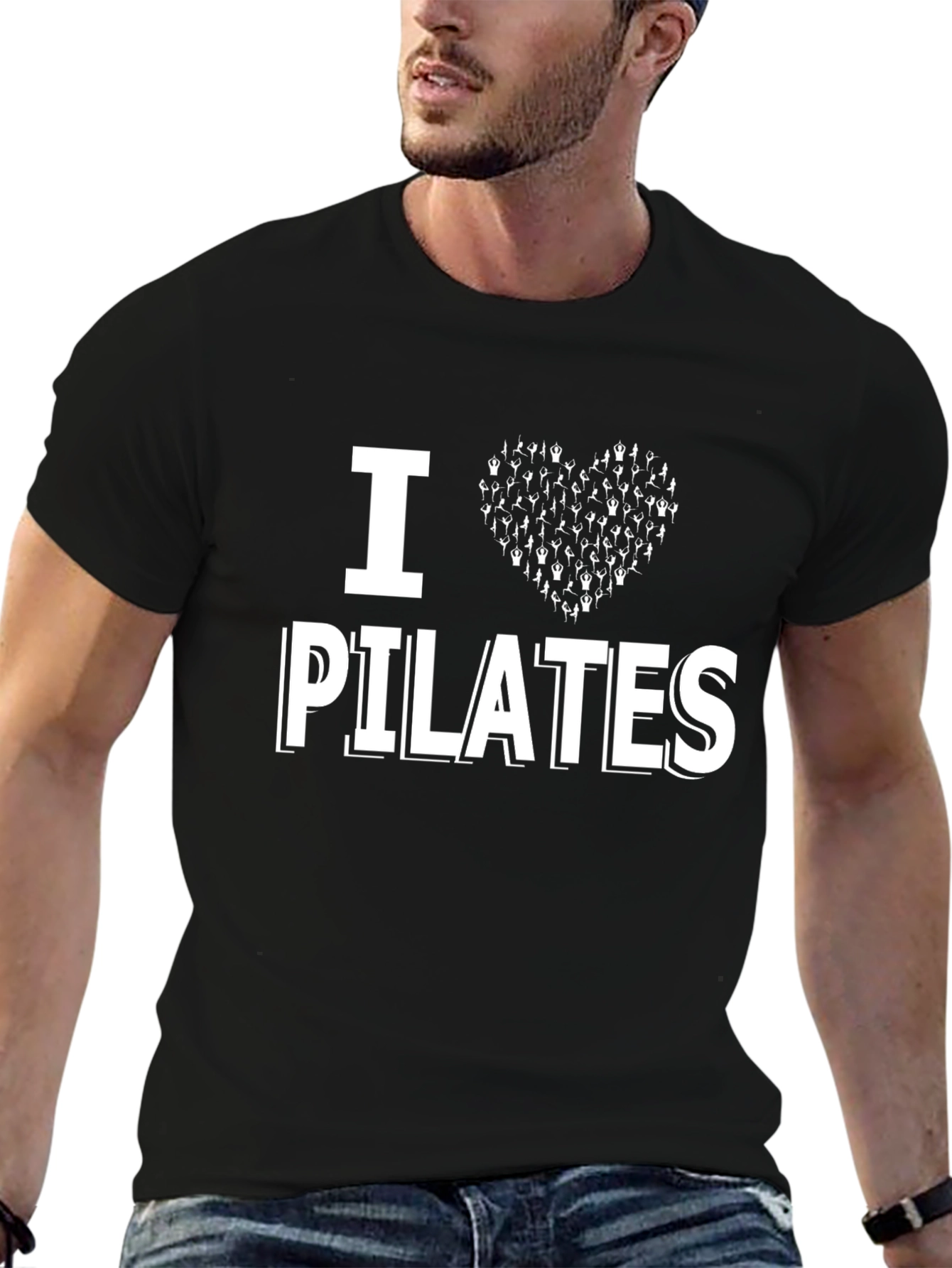 I Heart Pilates Graphic T-Shirt - Black