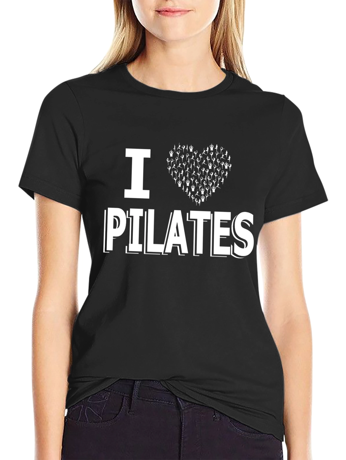 I Heart Pilates Graphic T-Shirt - Black