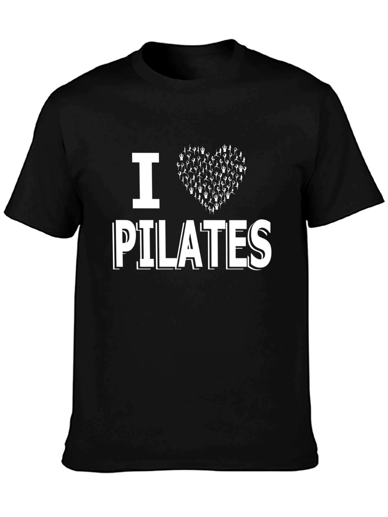 I Heart Pilates Graphic T-Shirt - Black