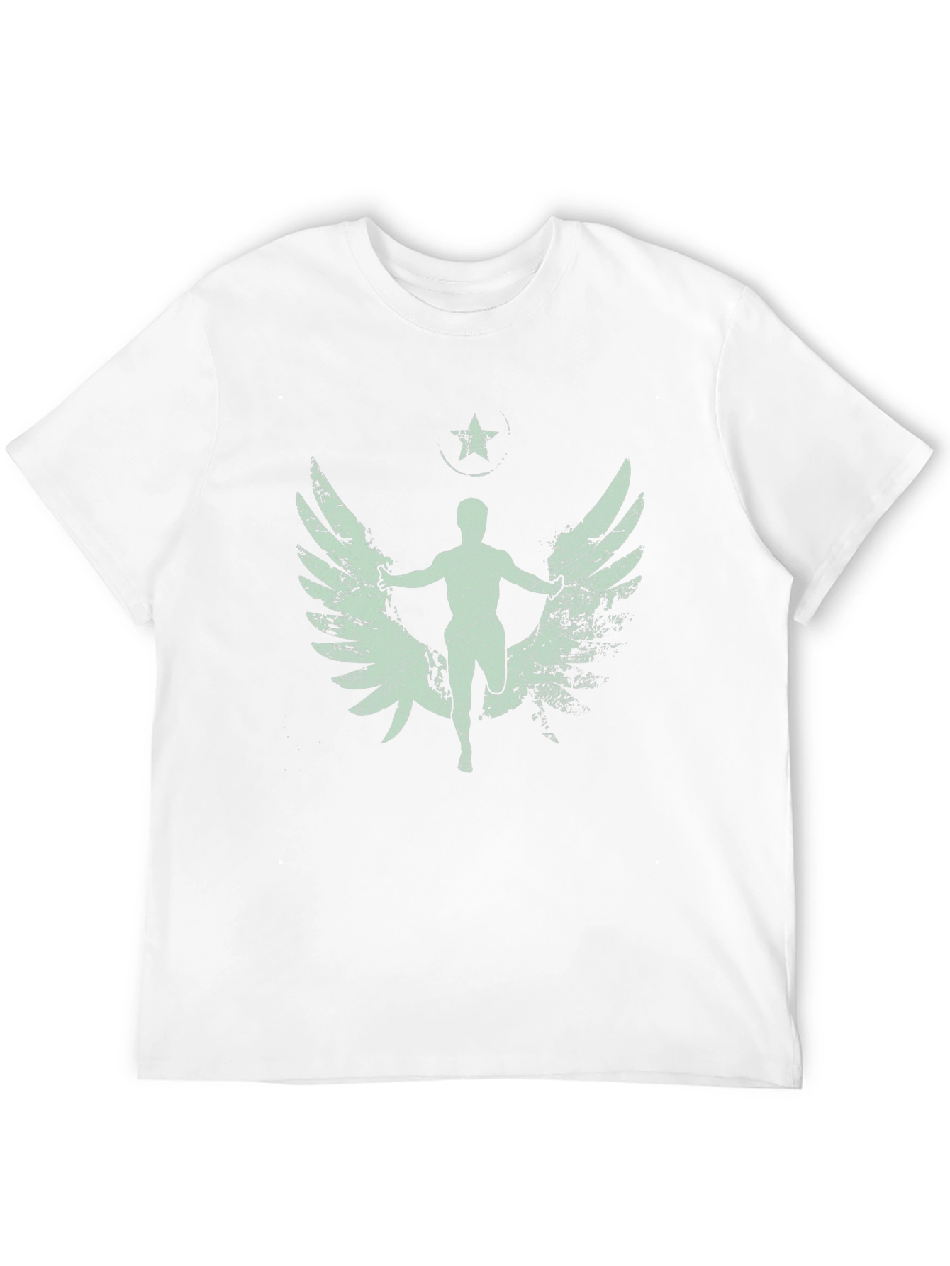 Winged Runner Graphic Tee - Black Cotton Blend