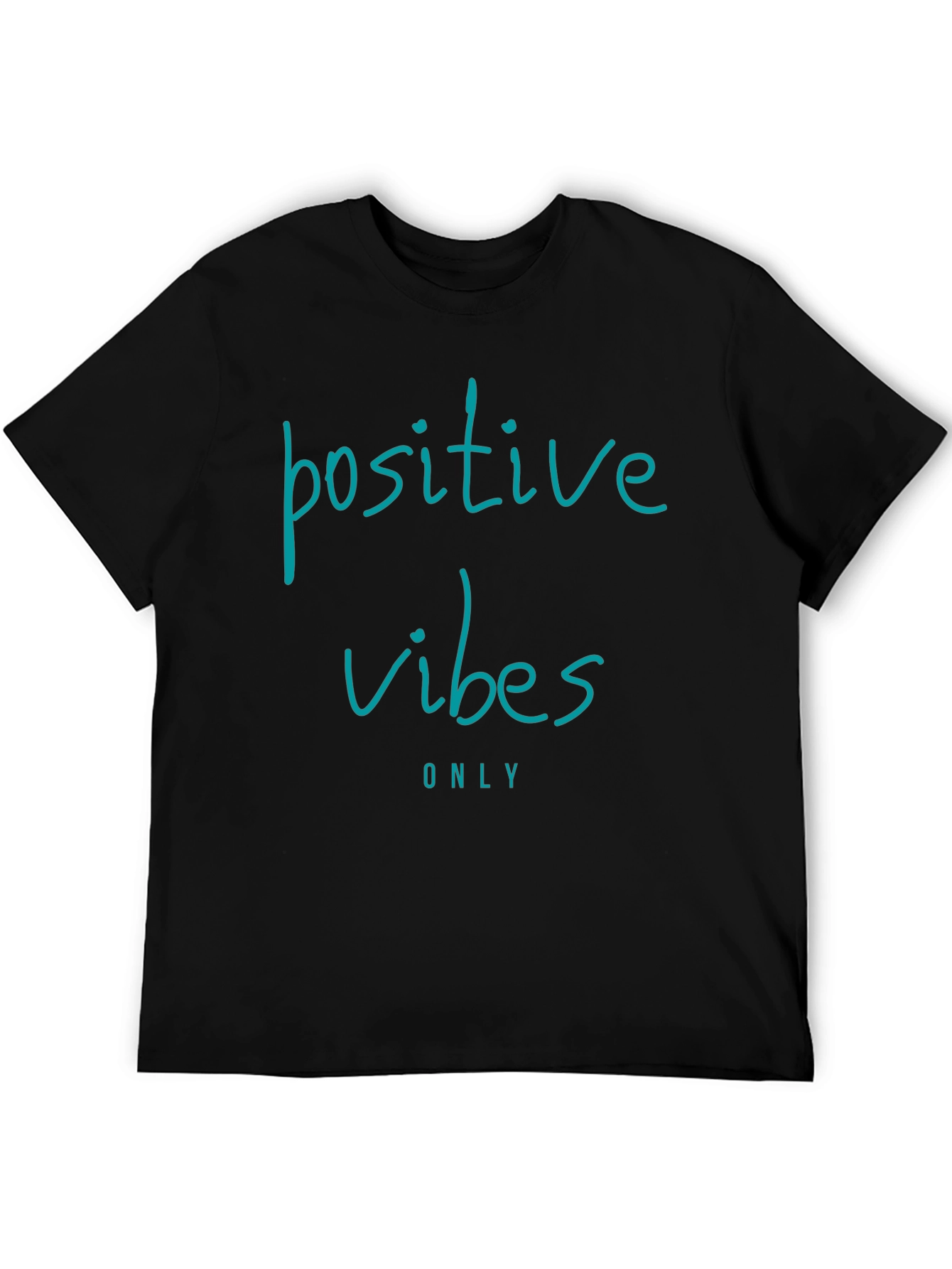 Positive Vibes Only Black Graphic Tee