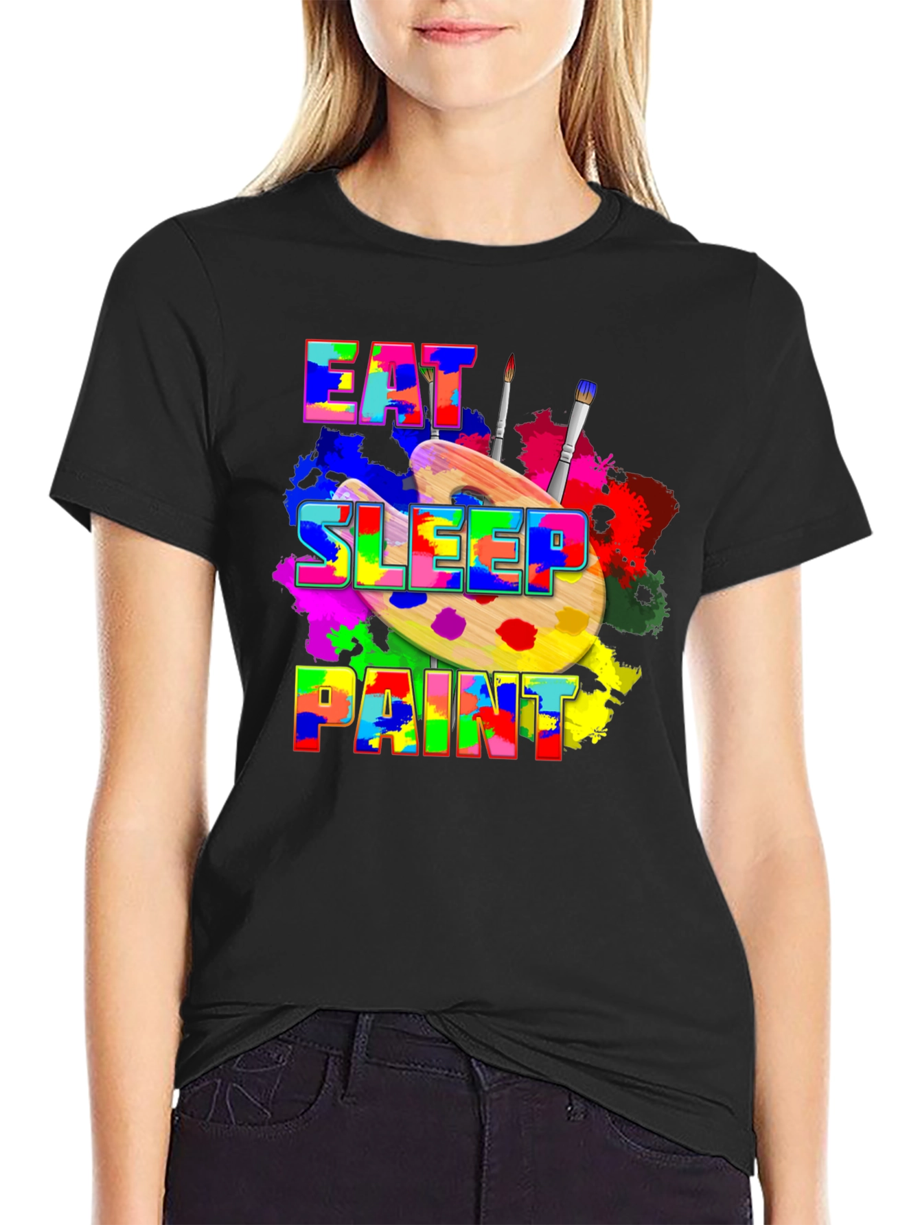 Eat Sleep Paint Artist T-Shirt