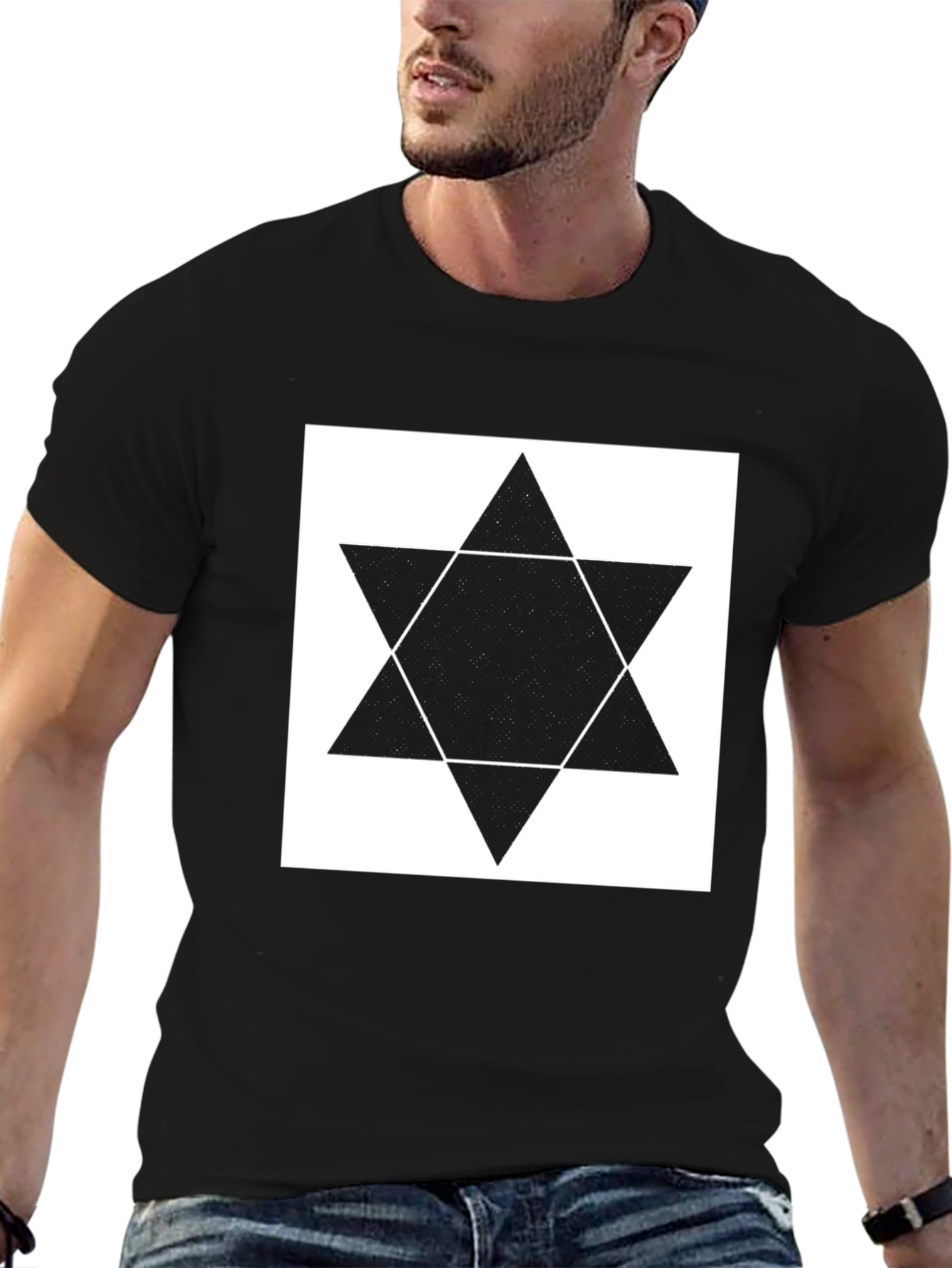 Star of David Black T-Shirt
