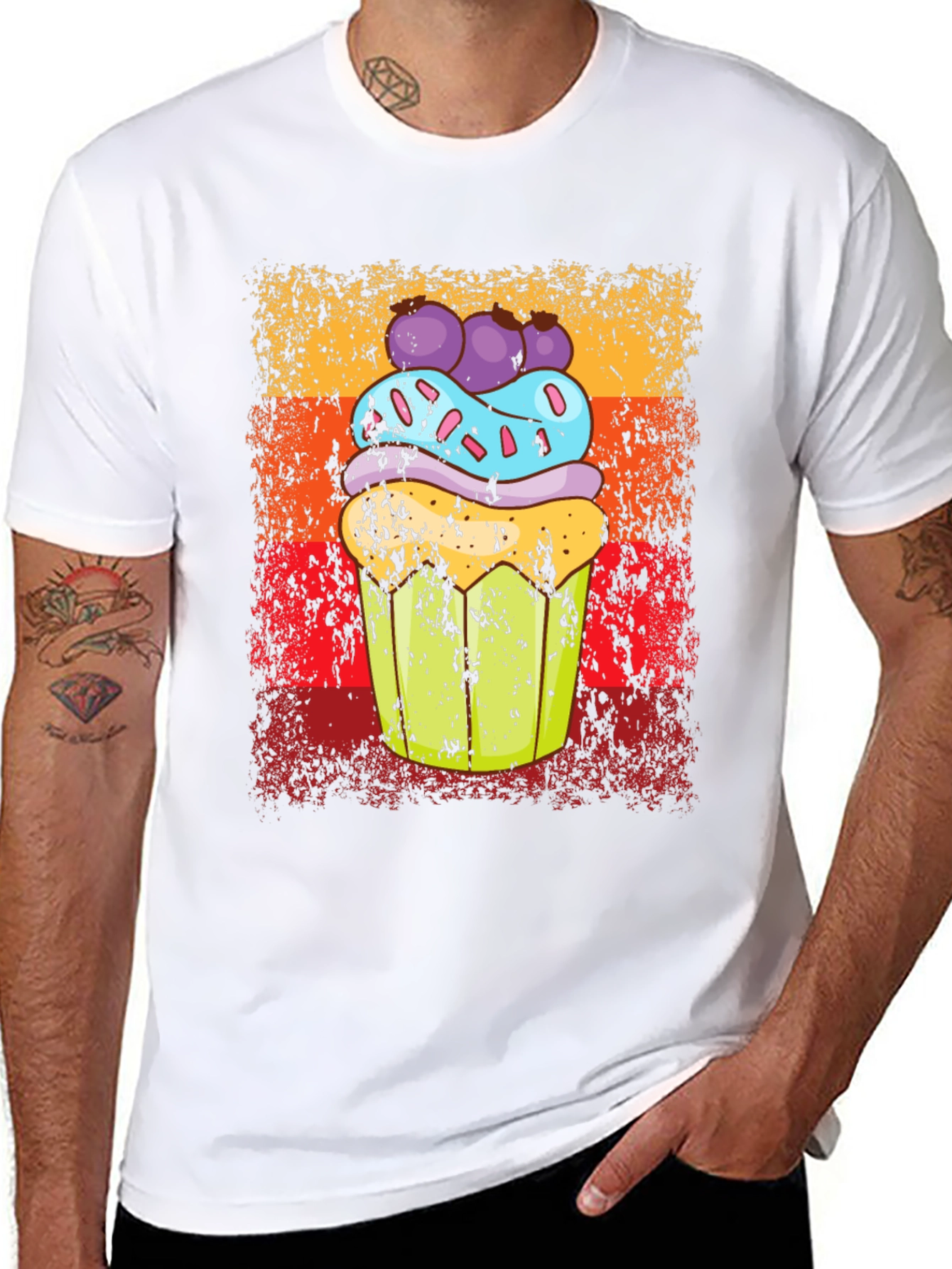 Retro Cupcake Graphic Tee