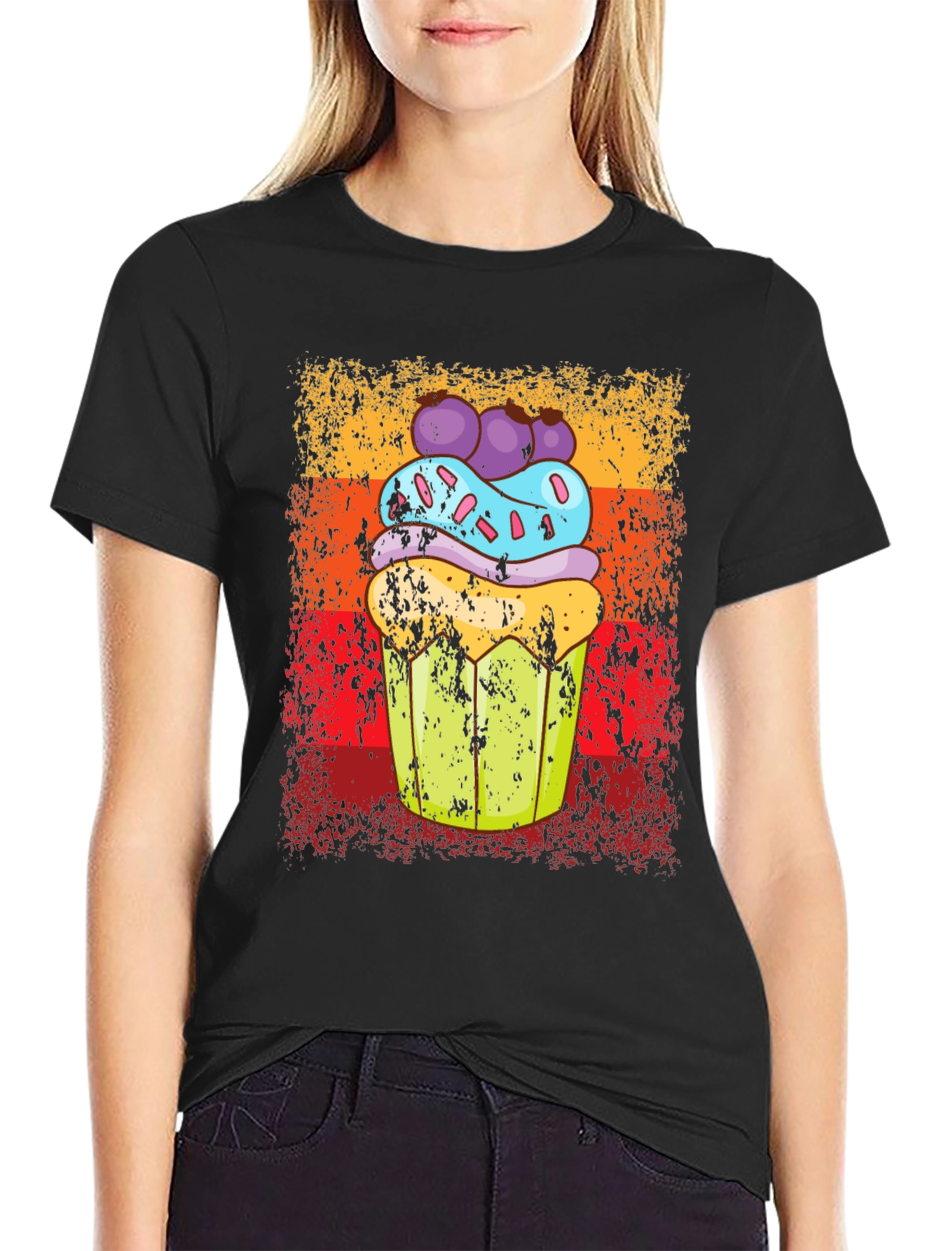 Retro Cupcake Graphic Tee