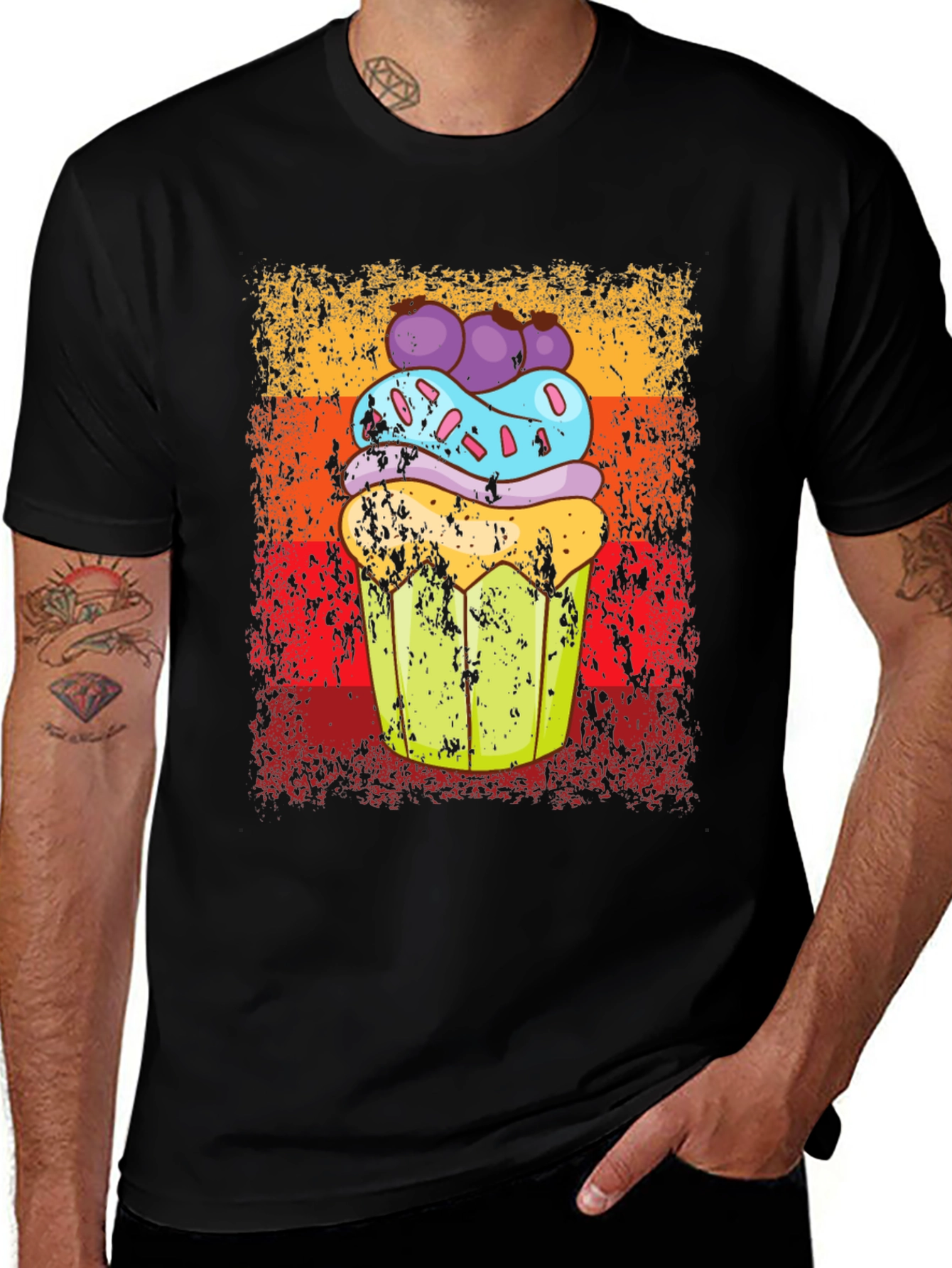 Retro Cupcake Graphic Tee