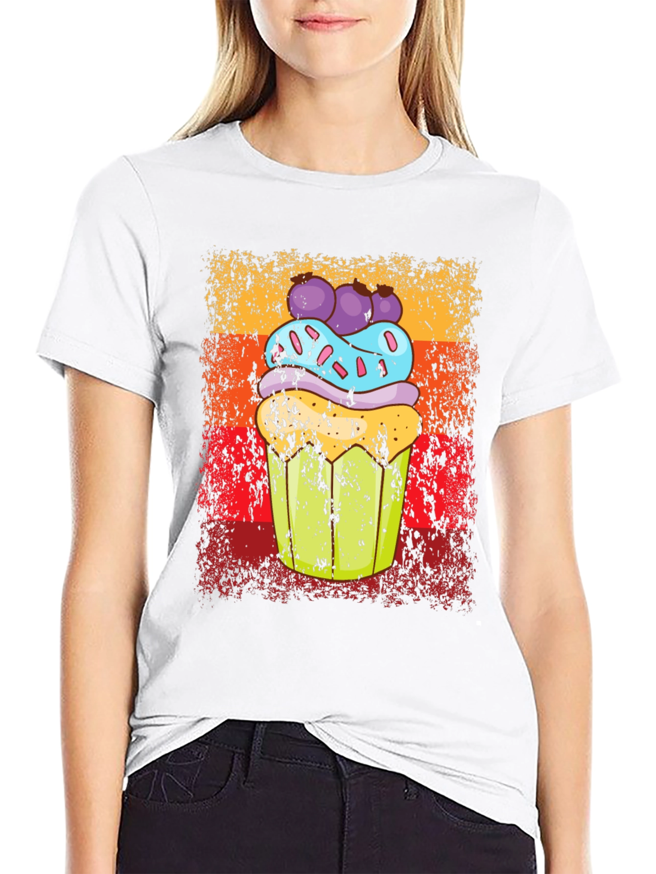 Retro Cupcake Graphic Tee
