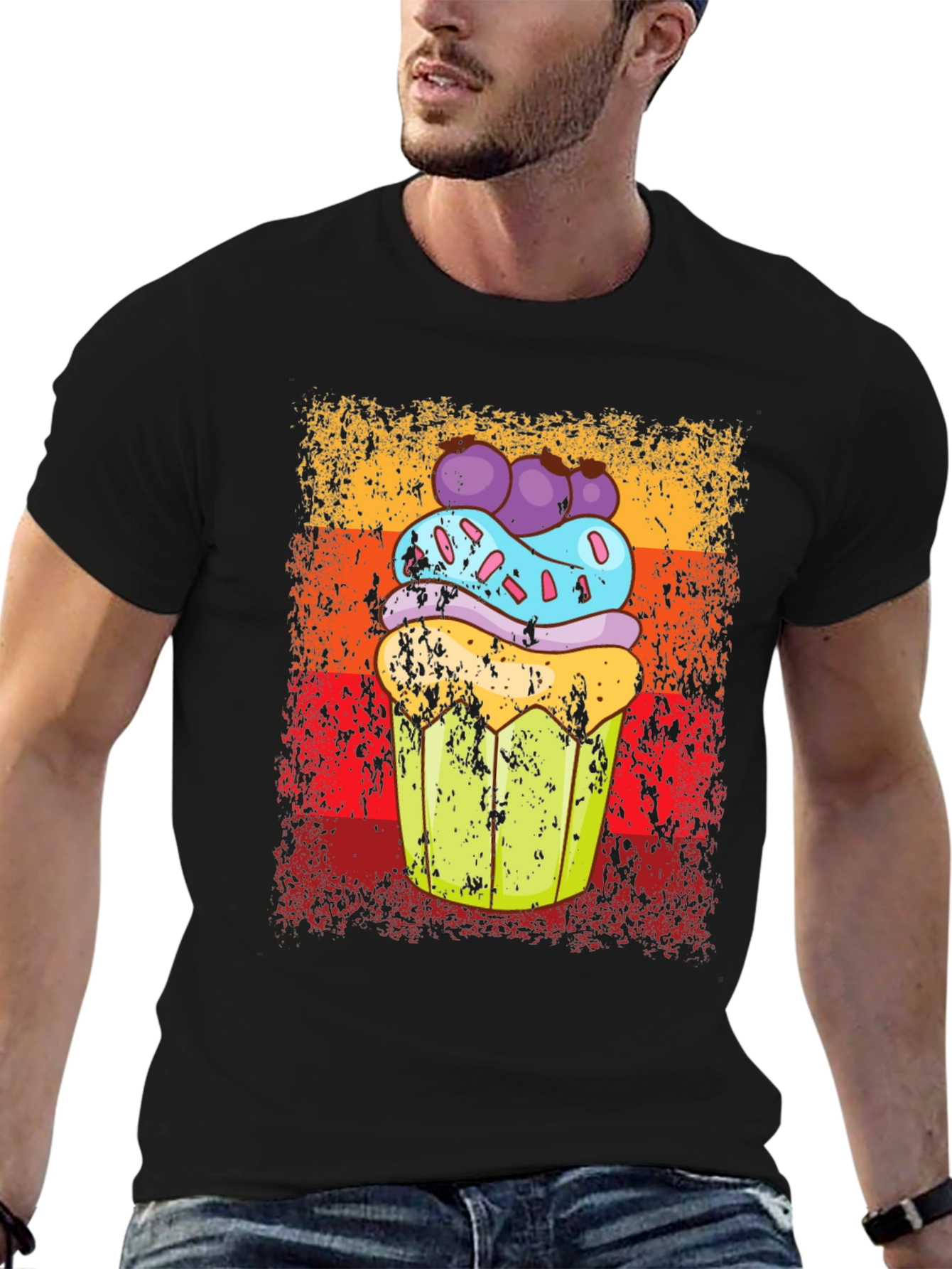 Retro Cupcake Graphic Tee