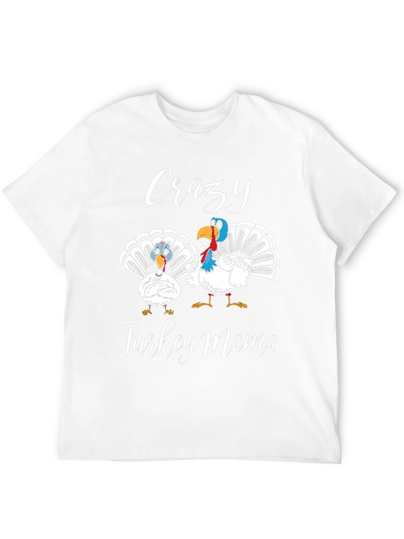 Crazy Turkey Mama Black T-Shirt