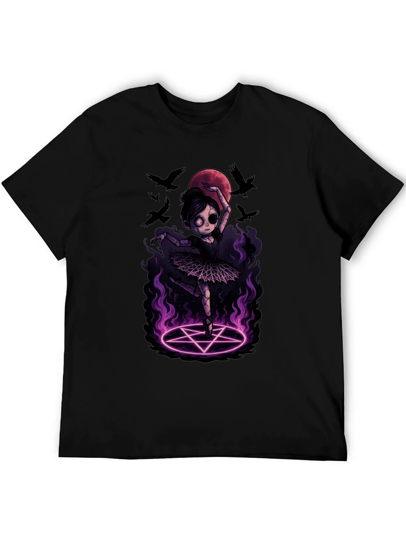 Gothic Ballerina T-Shirt - Emo Witchy Vibes