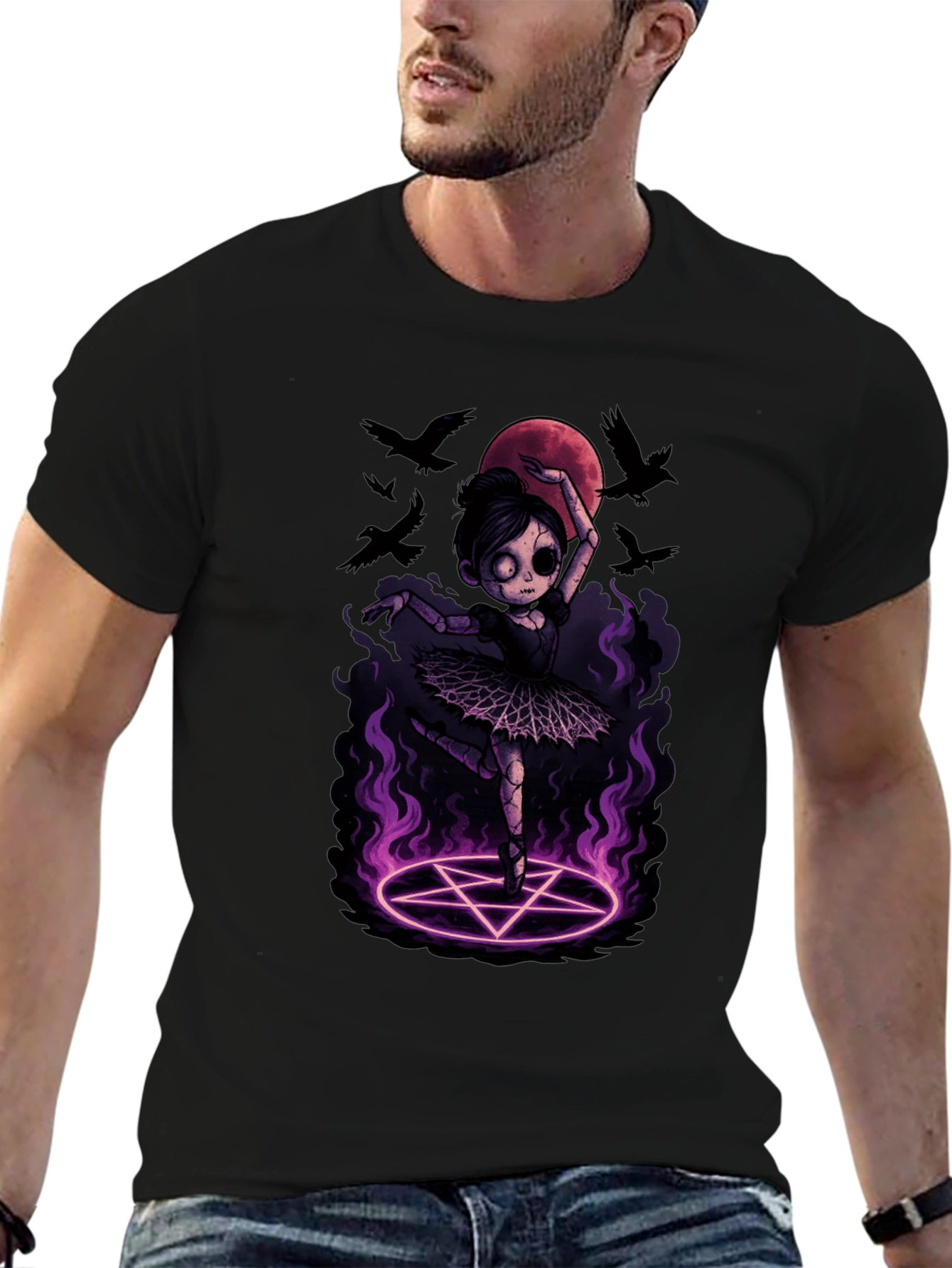 Gothic Ballerina T-Shirt - Emo Witchy Vibes