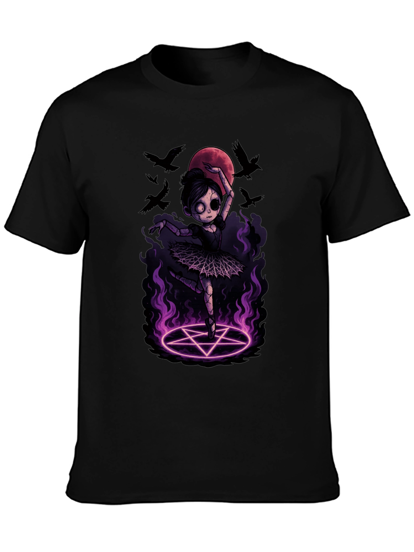 Gothic Ballerina T-Shirt - Emo Witchy Vibes