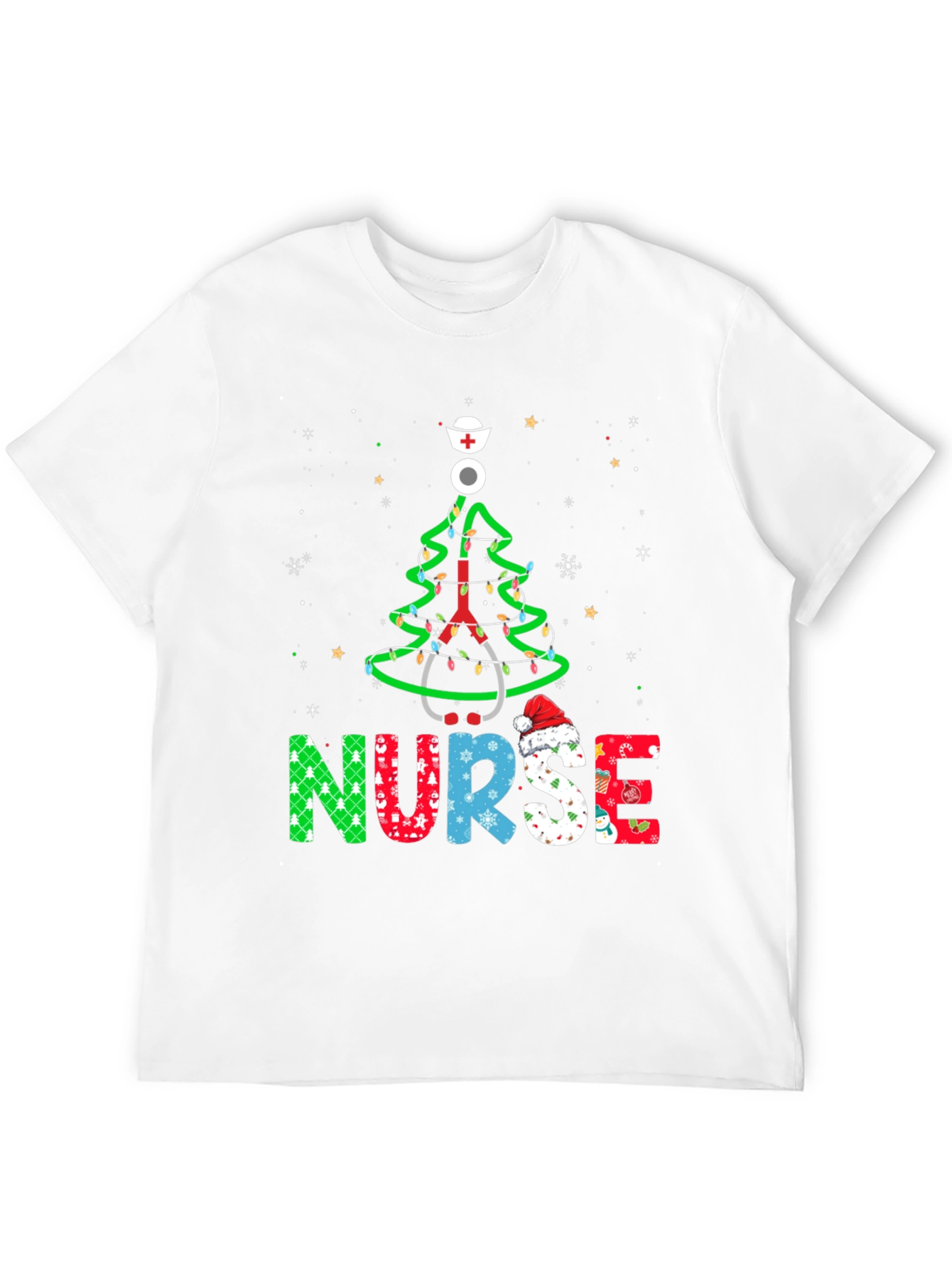 Nurse Christmas Tree T-Shirt - Holiday Apparel
