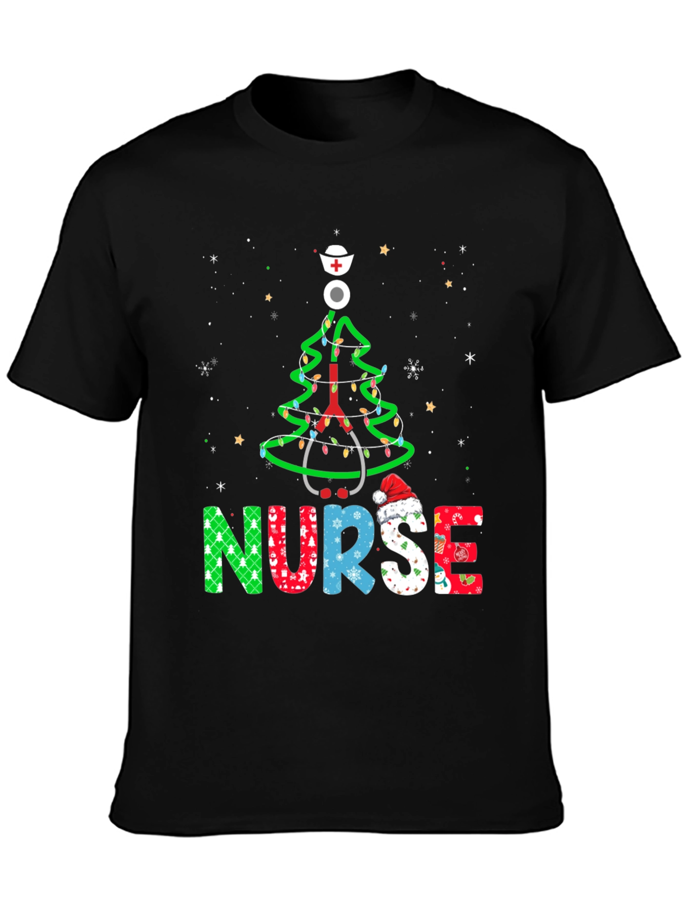 Nurse Christmas Tree T-Shirt - Holiday Apparel