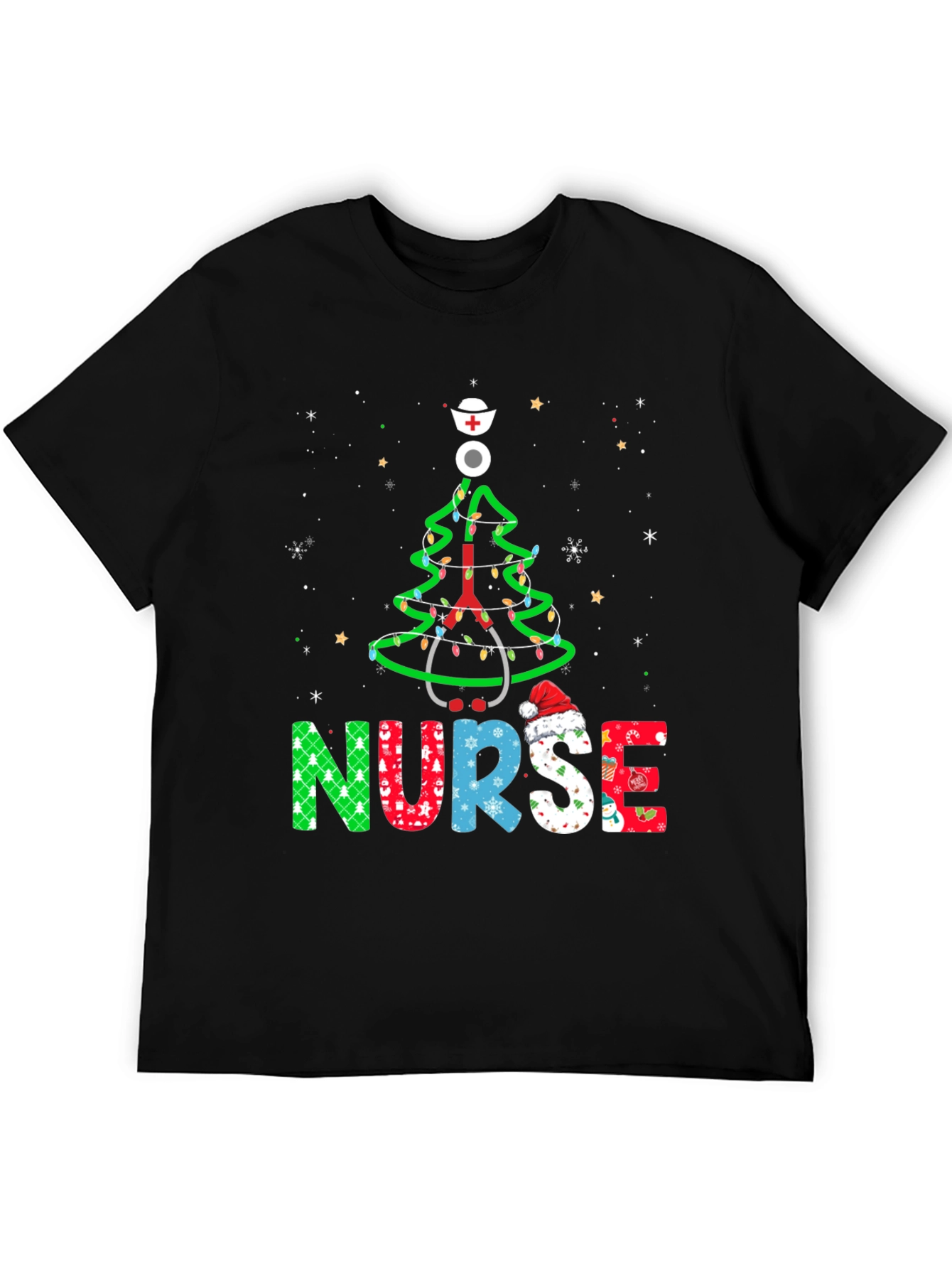 Nurse Christmas Tree T-Shirt - Holiday Apparel