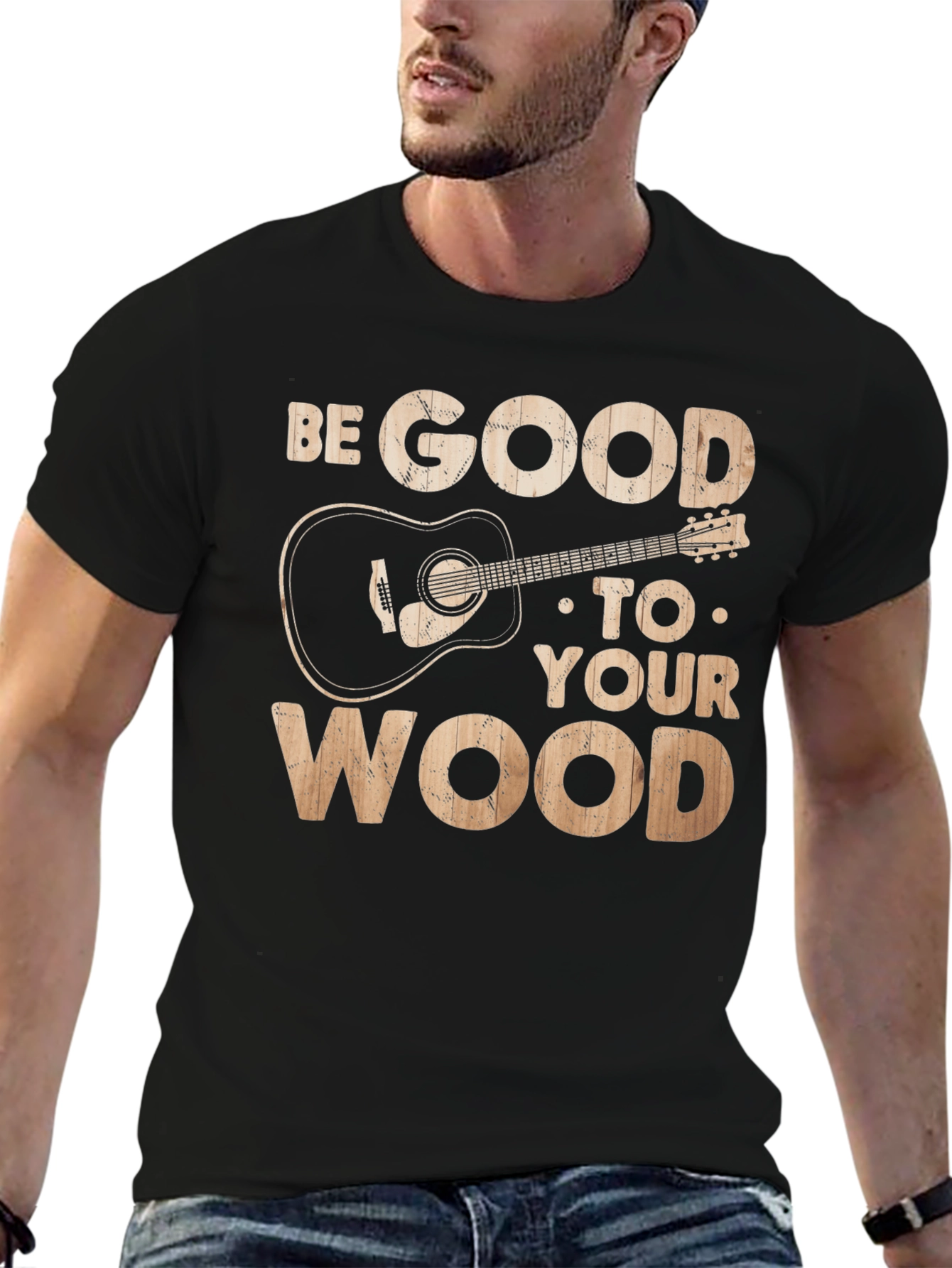 Be Good To Your Wood Guitar Graphic Tee