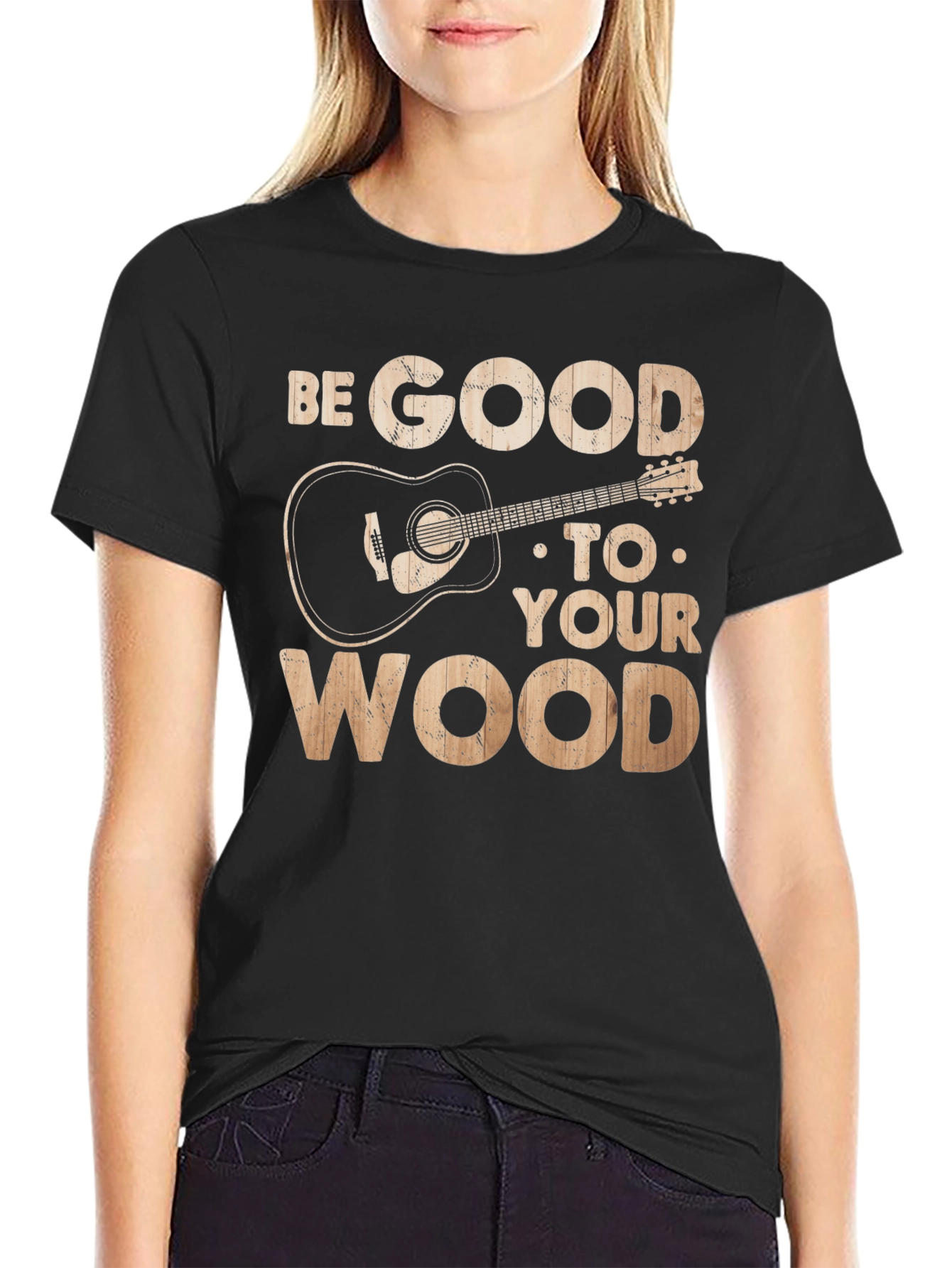 Be Good To Your Wood Guitar Graphic Tee