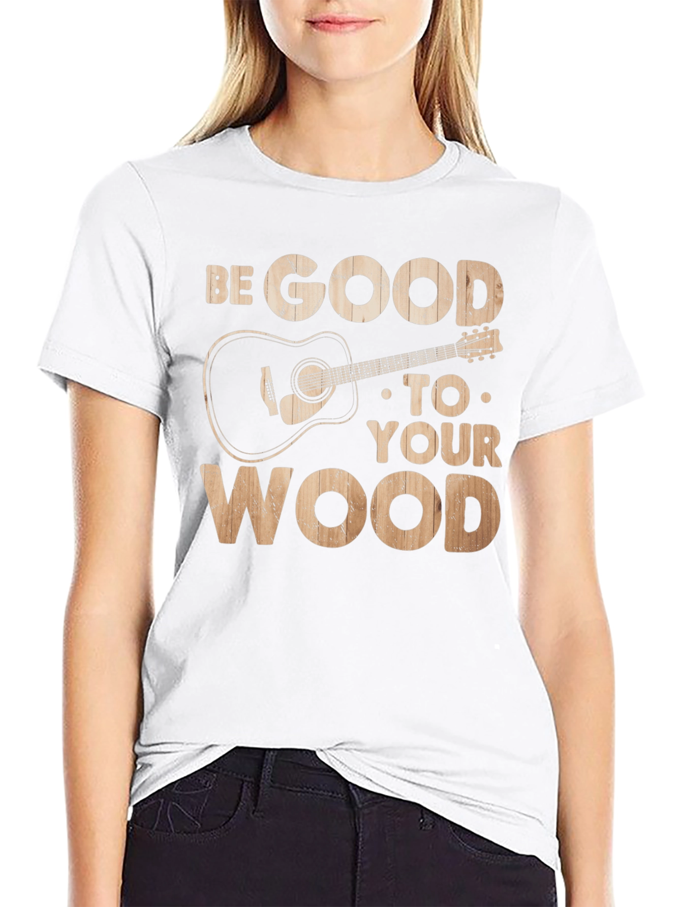 Be Good To Your Wood Guitar Graphic Tee